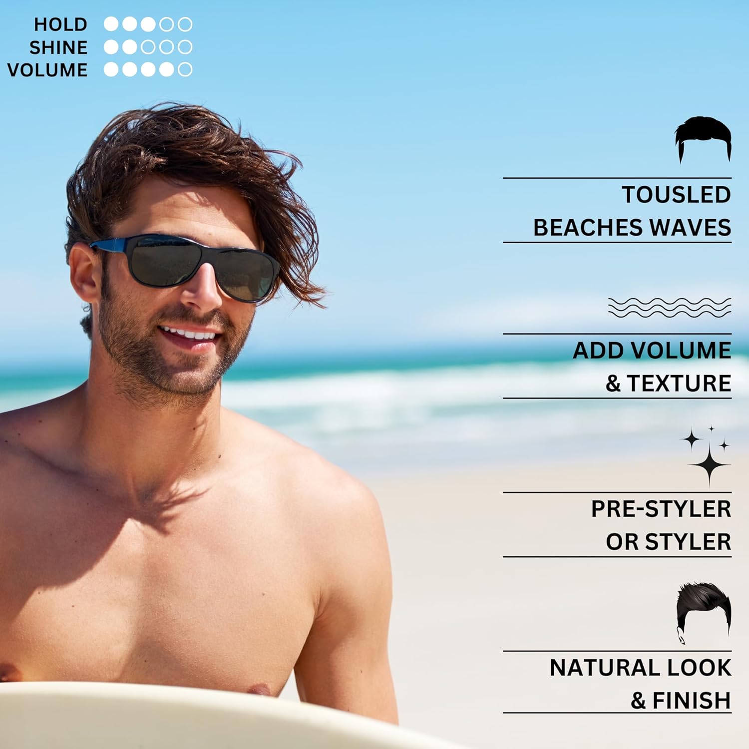Samisha Sea Salt Spray For Hair Volume, Texture, Smooth Hair & Hair Styling