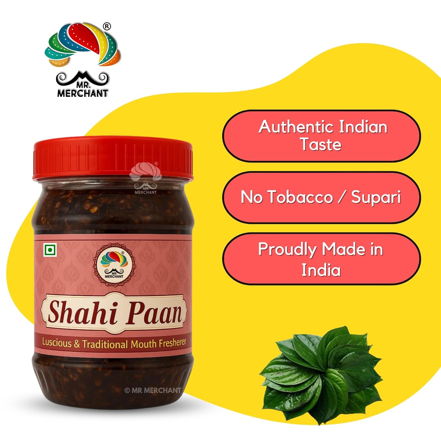 Mr. Merchant Shahi Meetha Paan, 220gm [Mouth Freshener, Paan Mukhwas, After-Meal,Mukhwas, Indian Sweets]