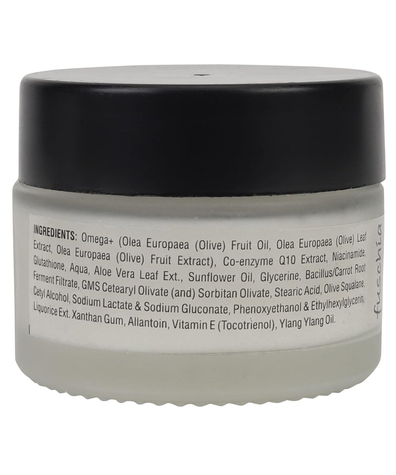 Fuschia Omega+ Regenerating Face Cream with 5 potent Antioxidants - Omega 3 6 9, CoQ10, Tocotrienol, Niacinamide & Glutathione