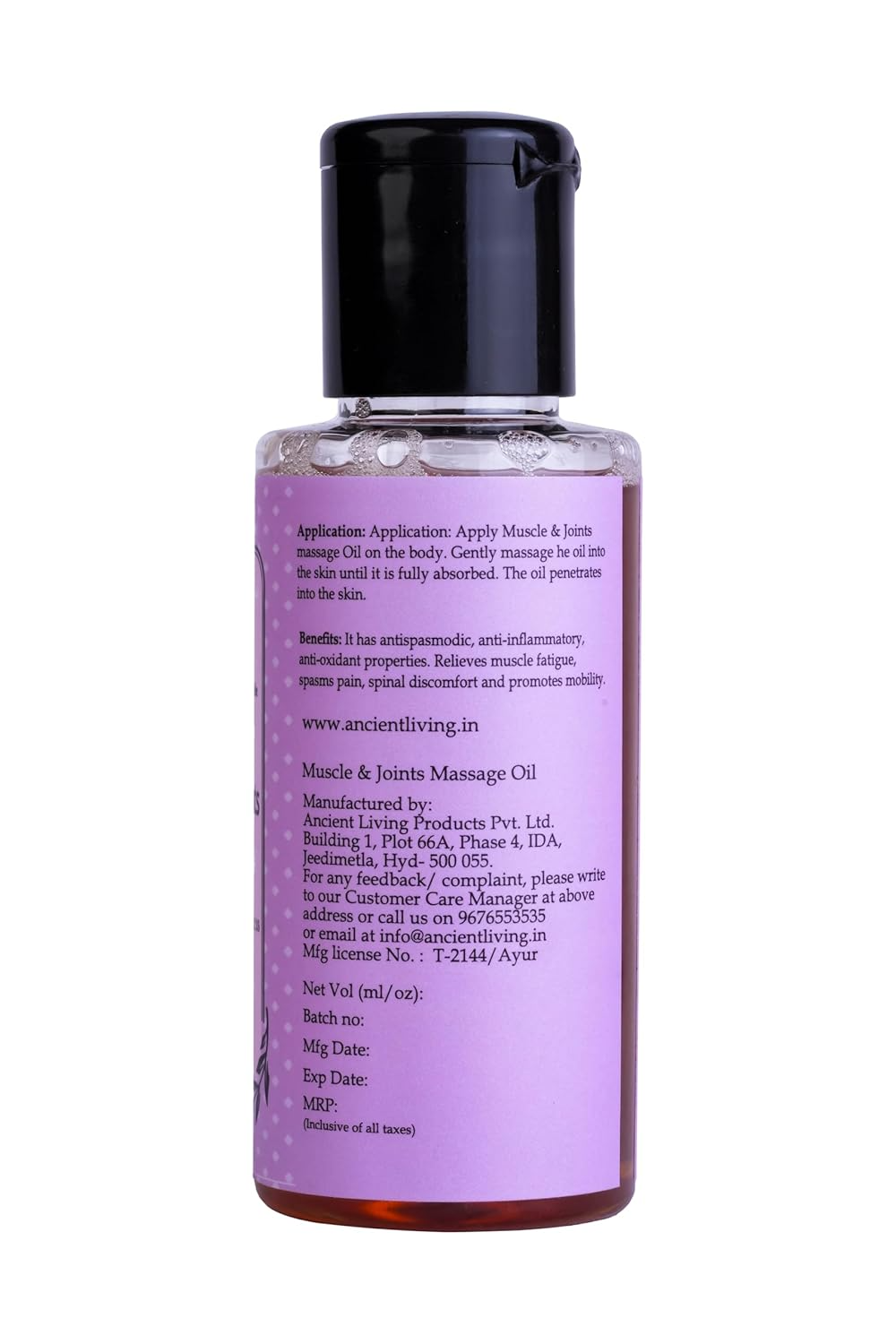 Ancient Living Muscle & Joint Massage Oil