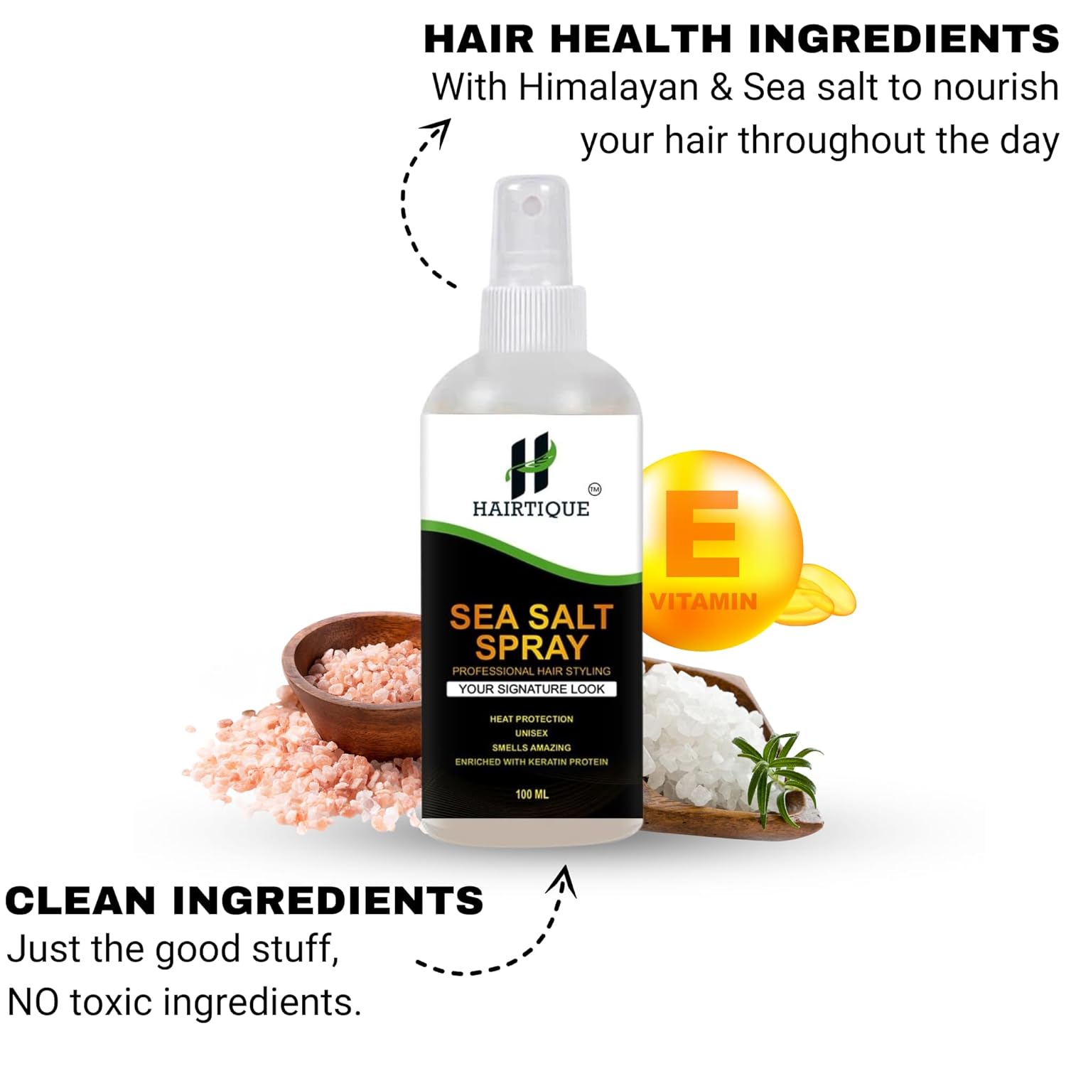 Samisha Sea Salt Spray For Hair Volume, Texture, Smooth Hair & Hair Styling