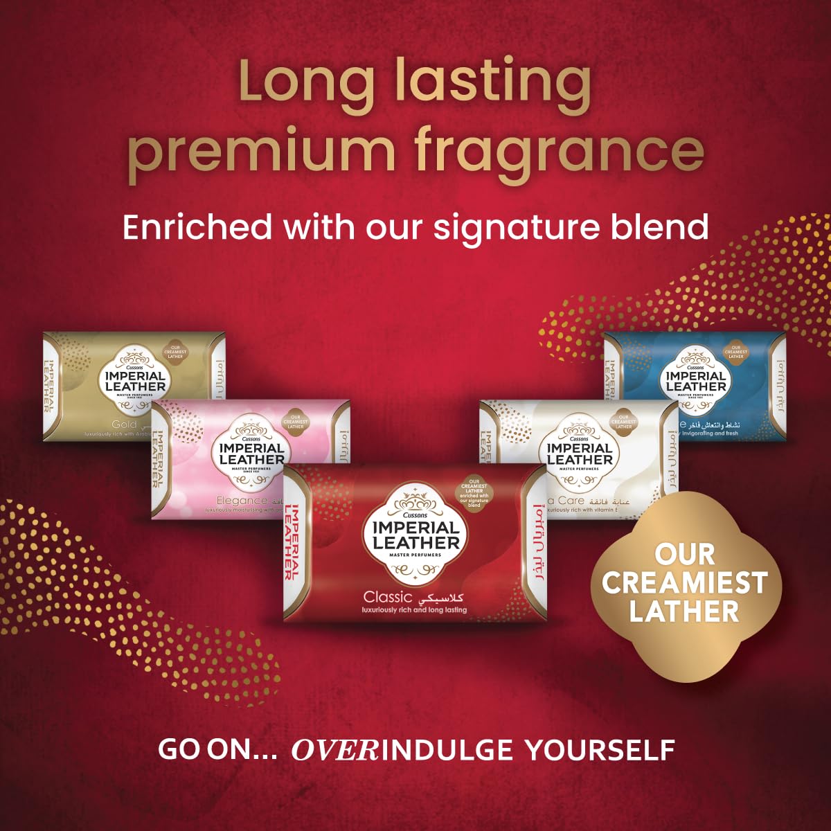 Cussons Imperial Leather Gold Soap Luxuriously Rich With Arabian Fragrances
