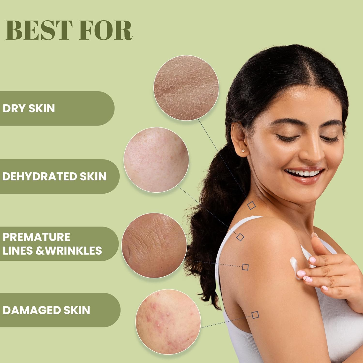 WildOak Super Moisturizing Body Lotion | With 5x Power of Vitamin E, Nicinamide, Japanese Matcha Tea, Jojoba, Almond & Cucumber | Intense Skin Hydration & Nourishment | For all Skin Type | 100ml