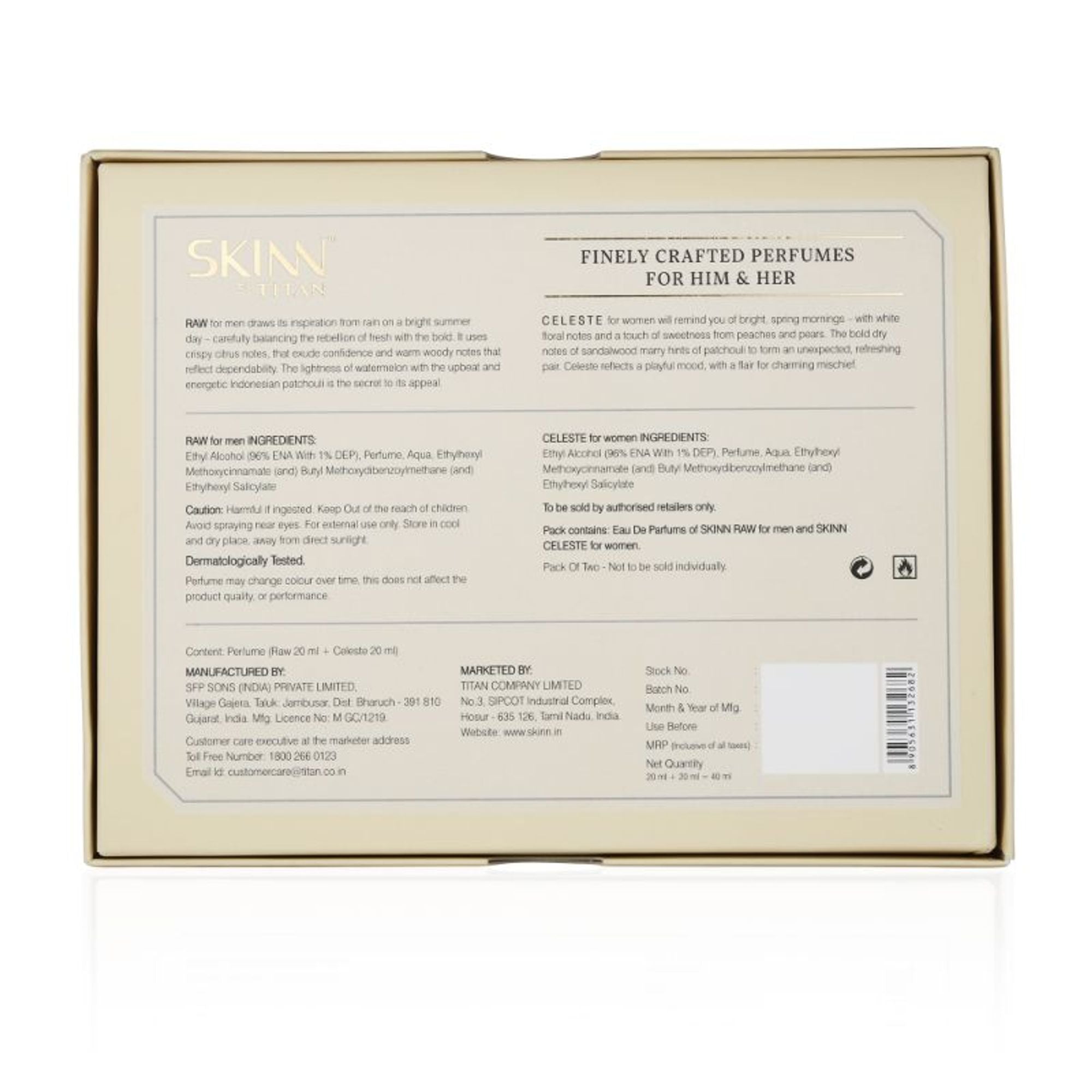 Skinn By Titan 20ml Combo Raw & Celeste