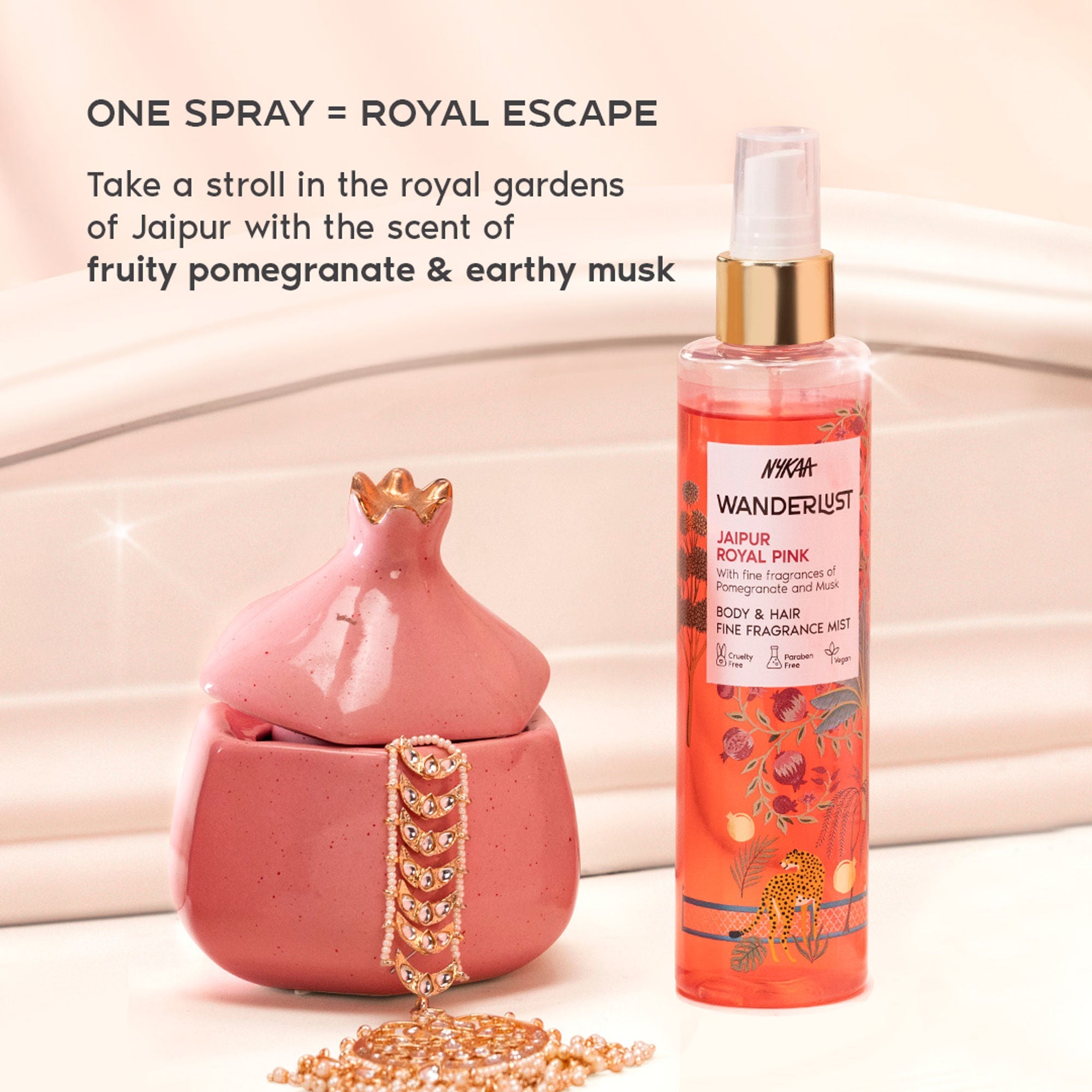 Wanderlust Fragrance Mist For Her - Royal Pink