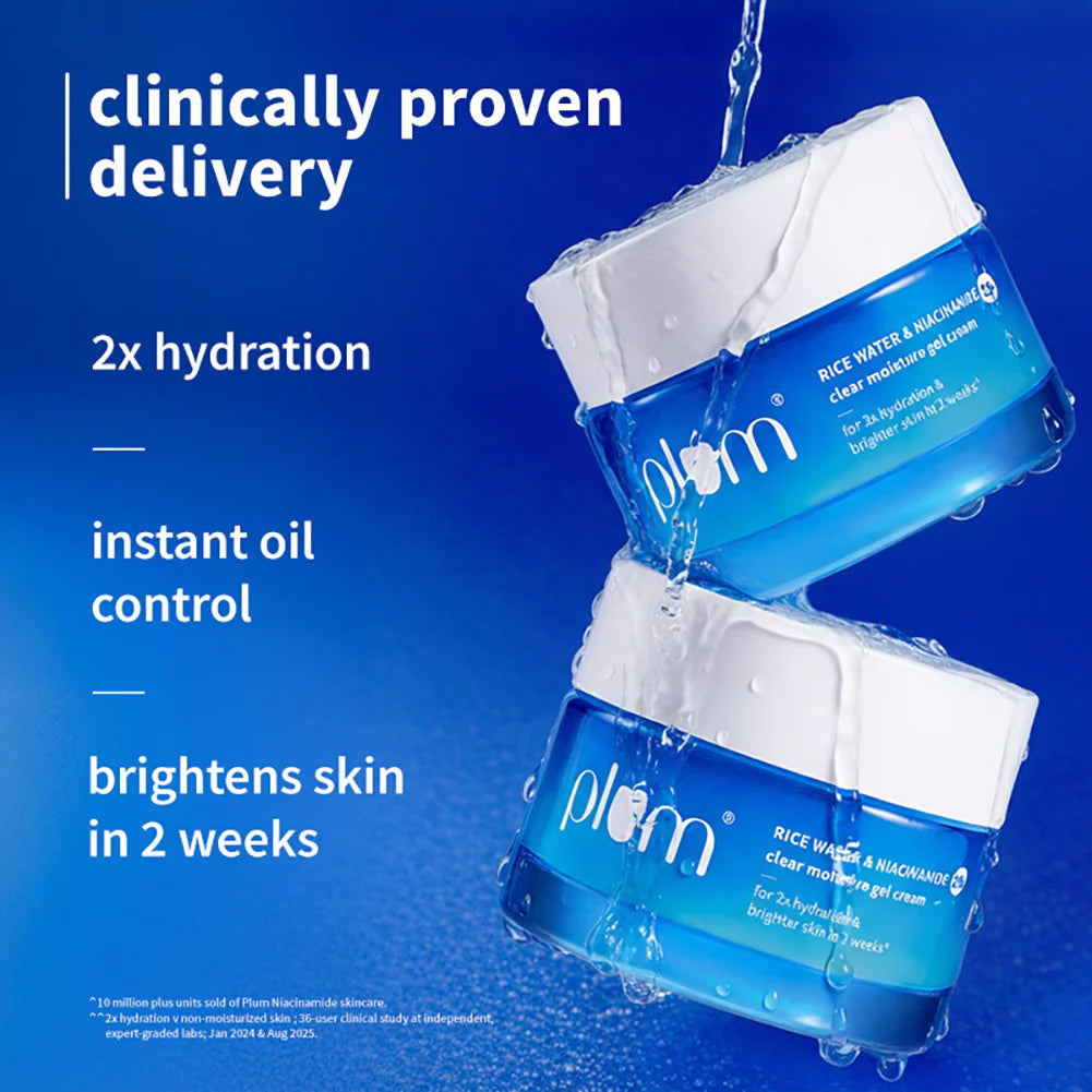Plum 2% Niacinamide & Rice Water Daily Brightening Gel Cream