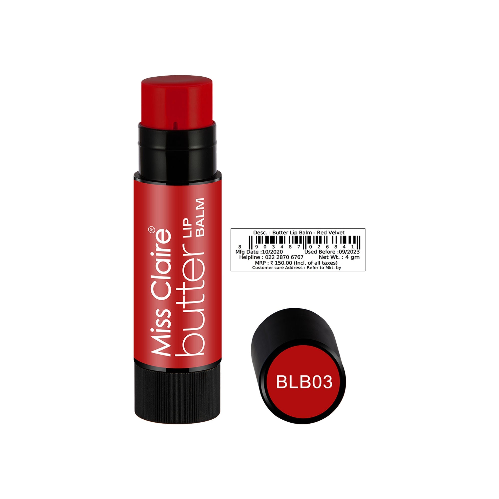 Miss Claire Butter Lip Balm - Red Velvet