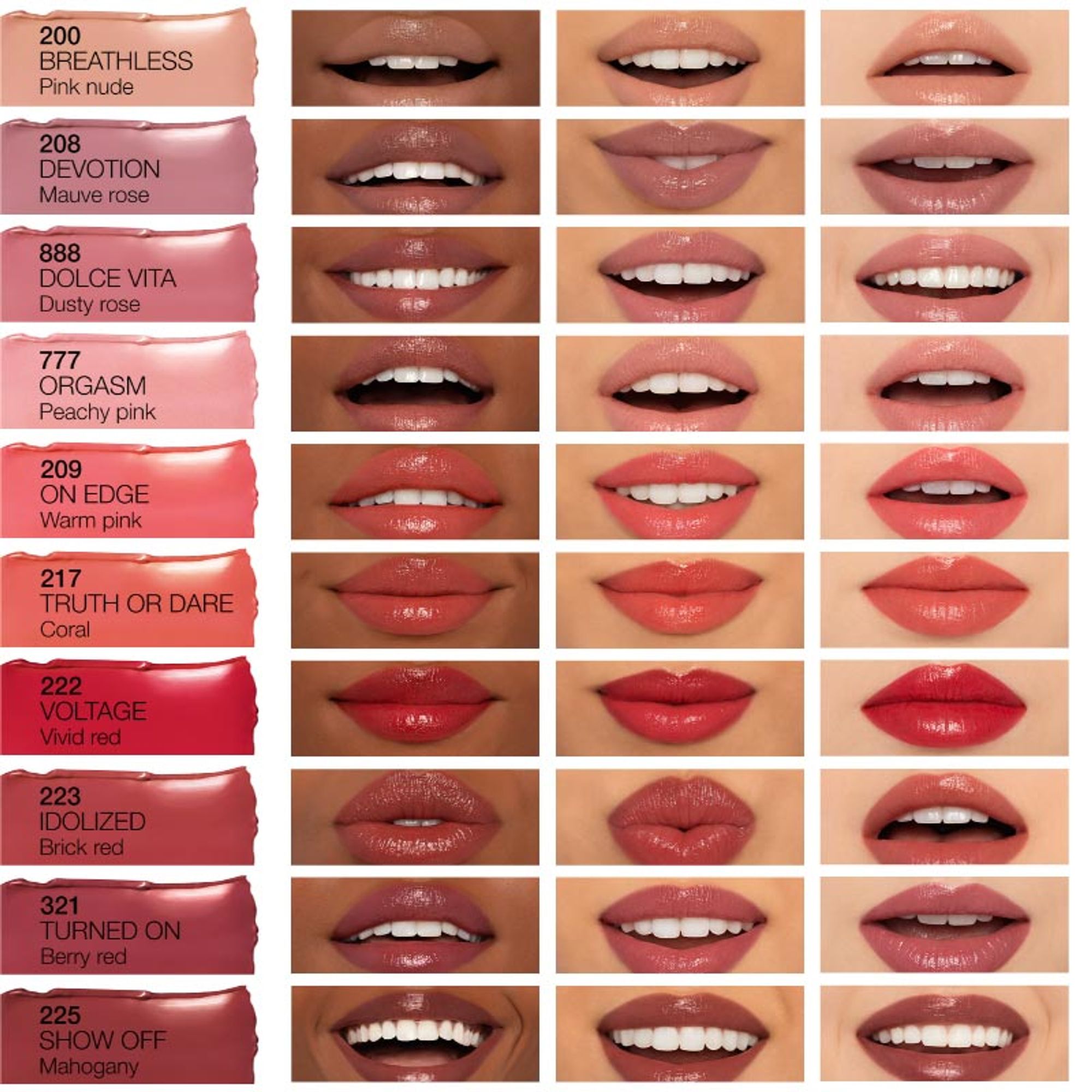 NARS Afterglow Sensual Shine Lipstick - Dolce Vita