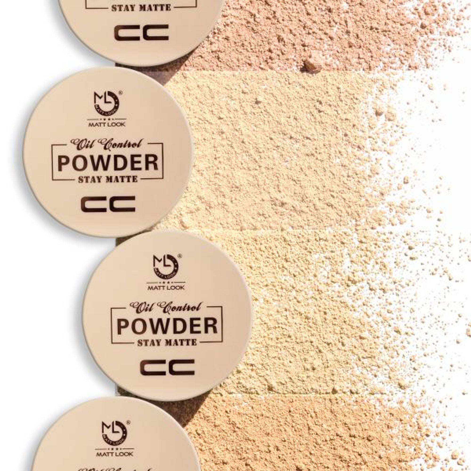 Matt Look CC Oil Control Stay Matte Powder - Light
