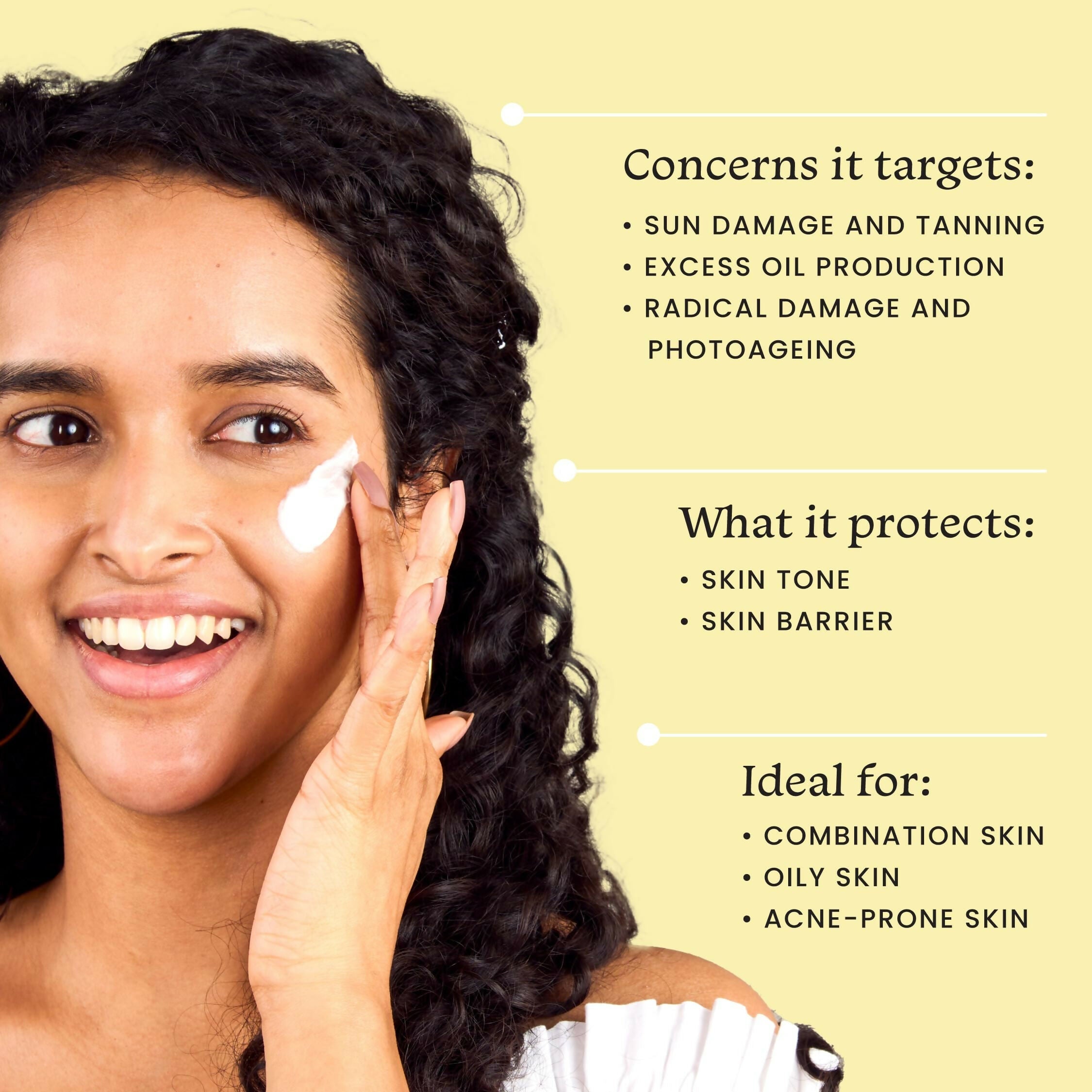 Foxtale Niacinamide Mattifying Sunscreen SPF 70+ PA++++ - Prevents Tanning, UVA/UVB Protection