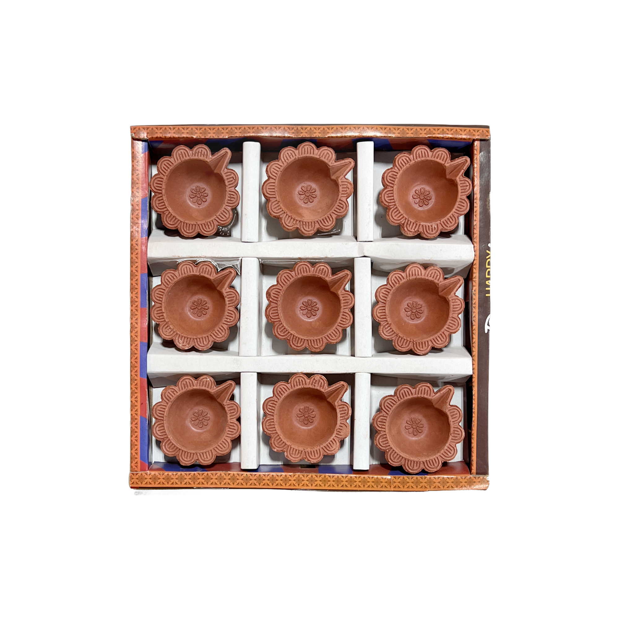 Plain Diya - Set of 9