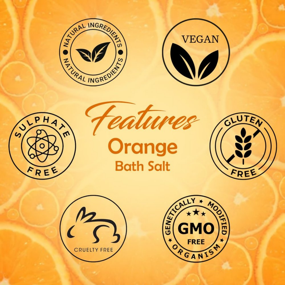 VedicAyurveda Orange Bath Salt