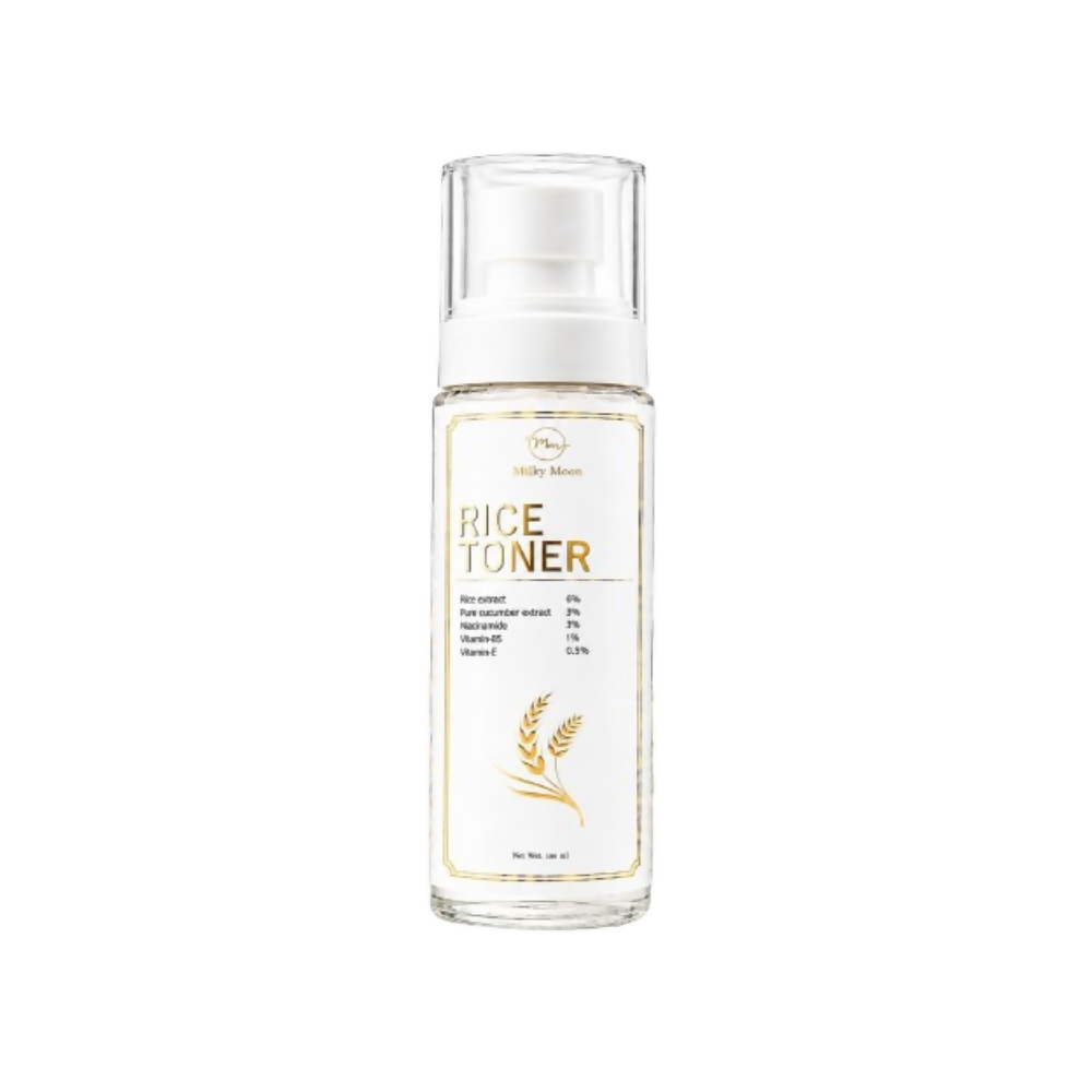 Milky Moon Rice Water Face Toner with Niacinamide & Ginseng For Clear, Glass Korean Skin