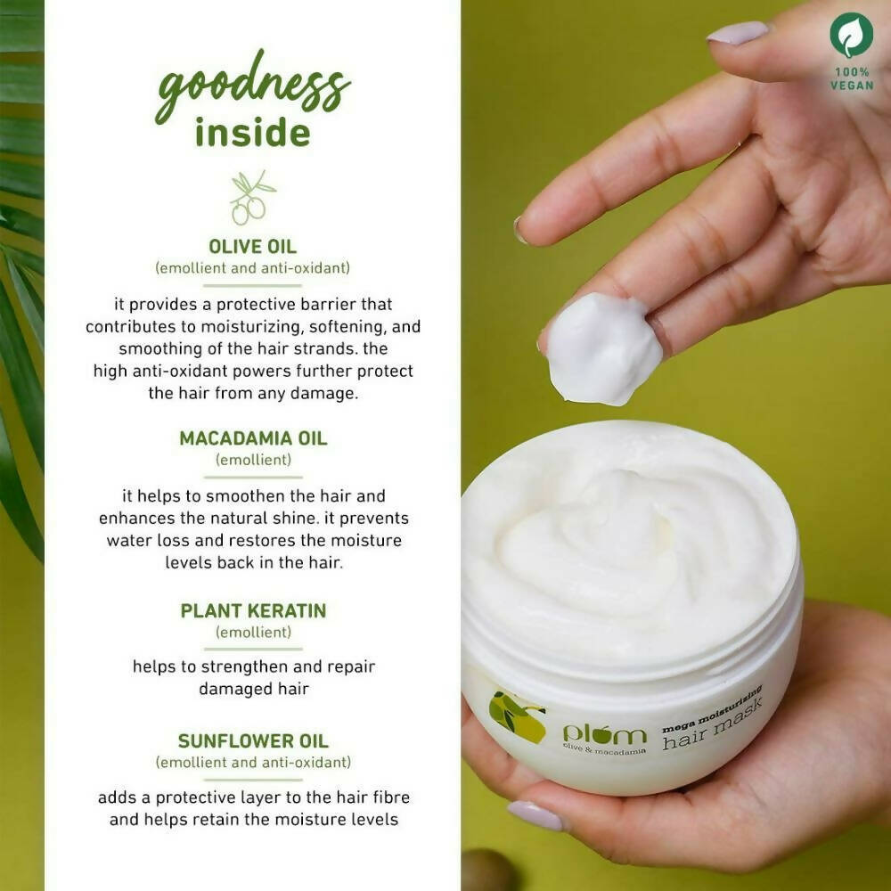 Plum Olive & Macadamia Mega Moisturizing Hair Mask
