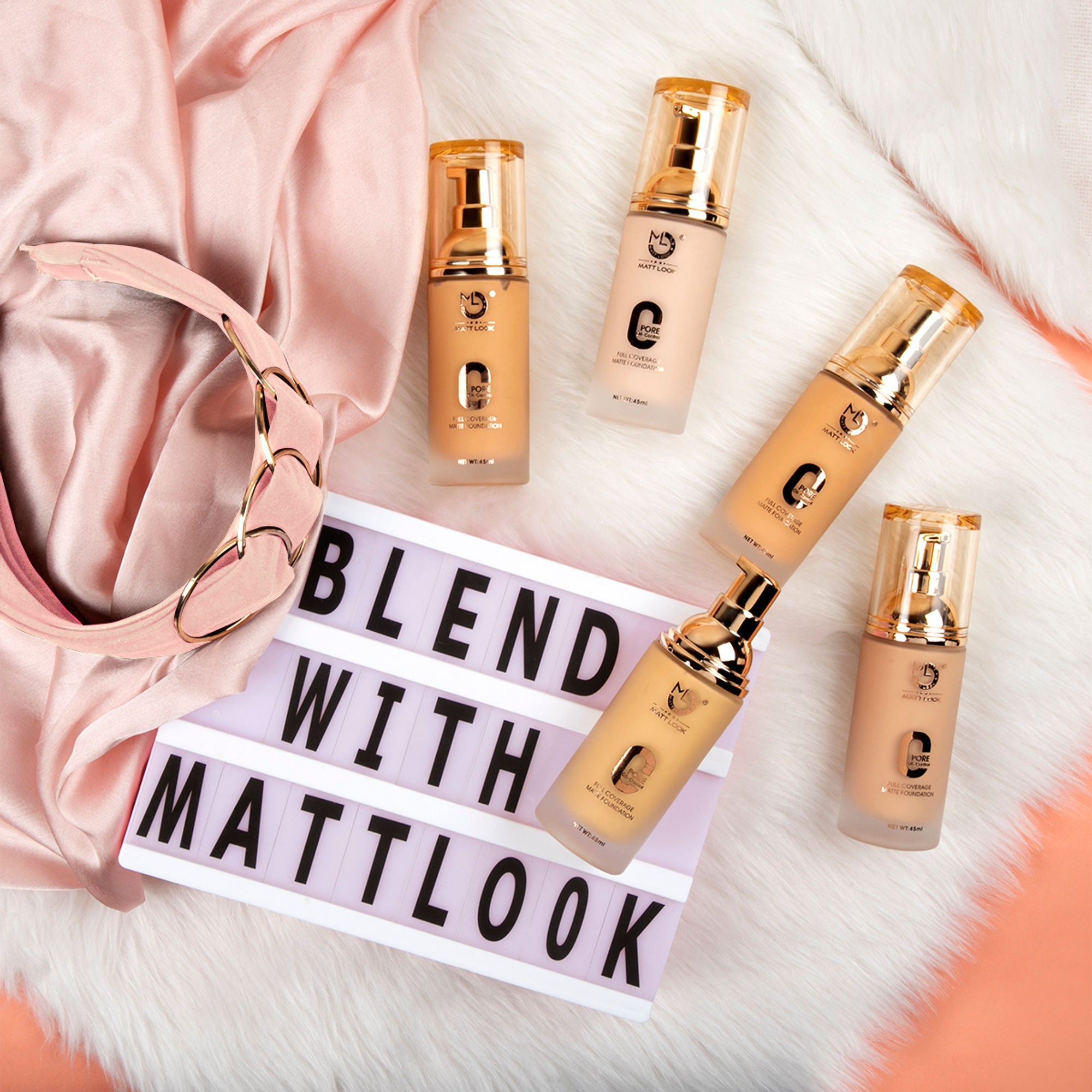 Matt Look Zero Pore Oil Control Full Coverage Matte Foundation - Beige