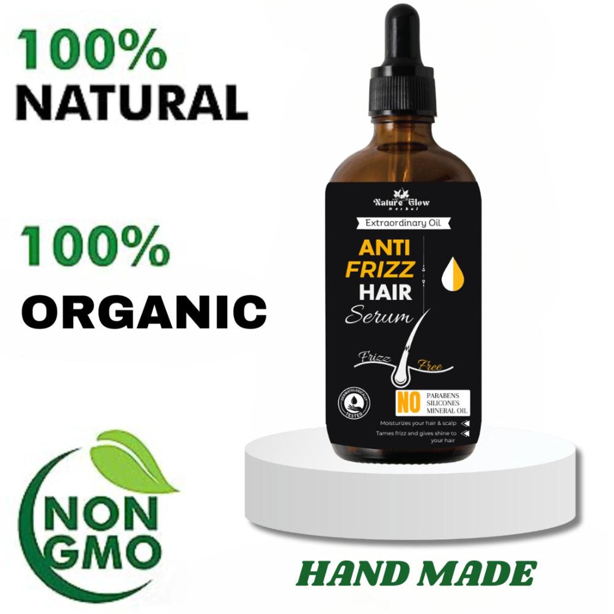 Nature Glow Herbal Anti Frizz Hair Serum