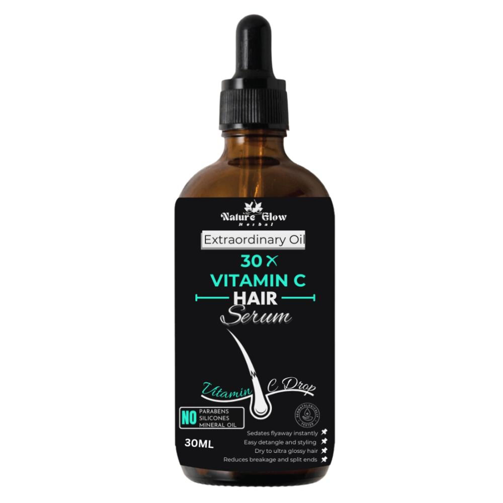 Nature Glow Herbal 30X Vitamin C Drop Hair Serum