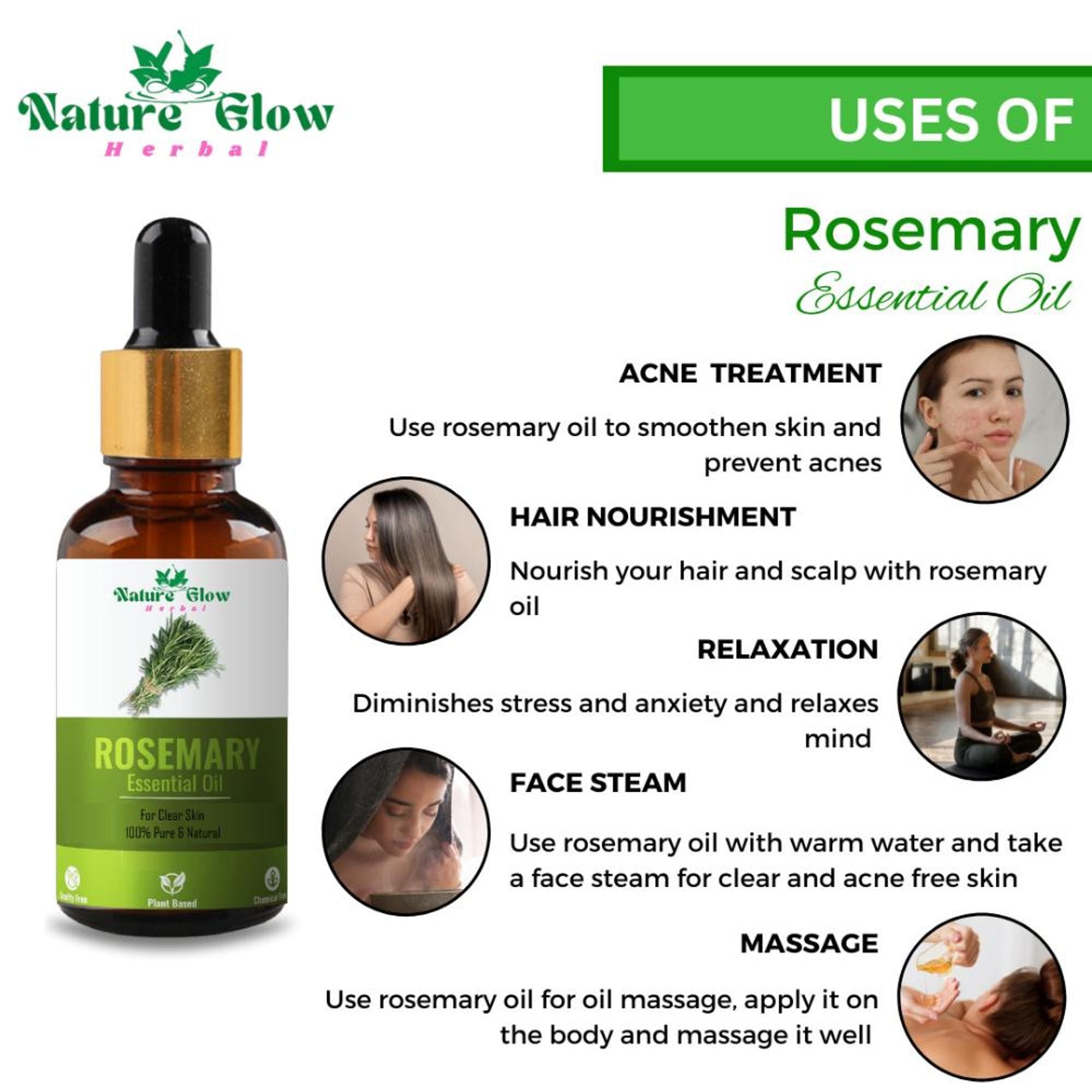 Nature Glow Herbal Pure And Natural Aromatherapy Oil