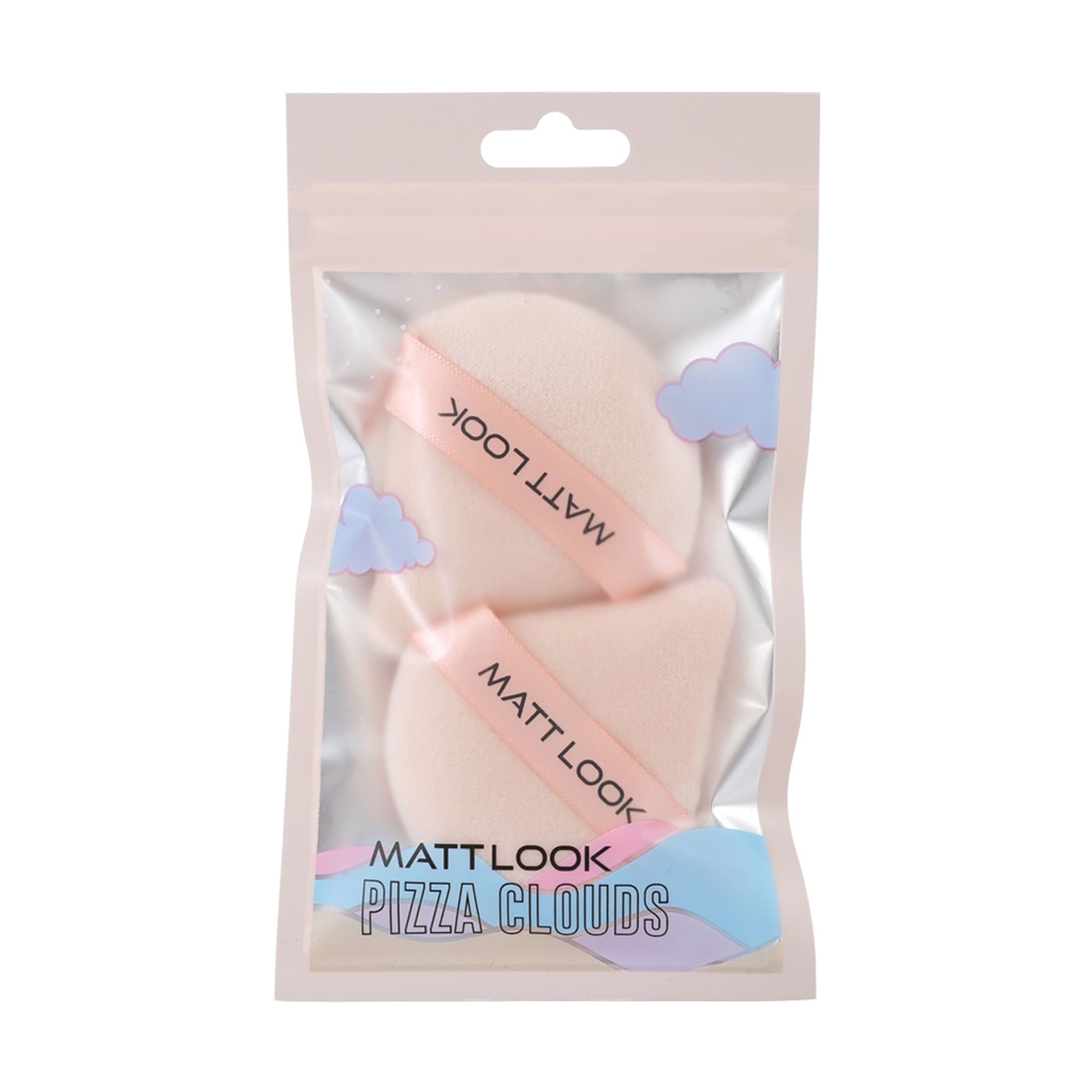 Matt Look Pizza Clouds Powder Beige Puff - Pack Of 2