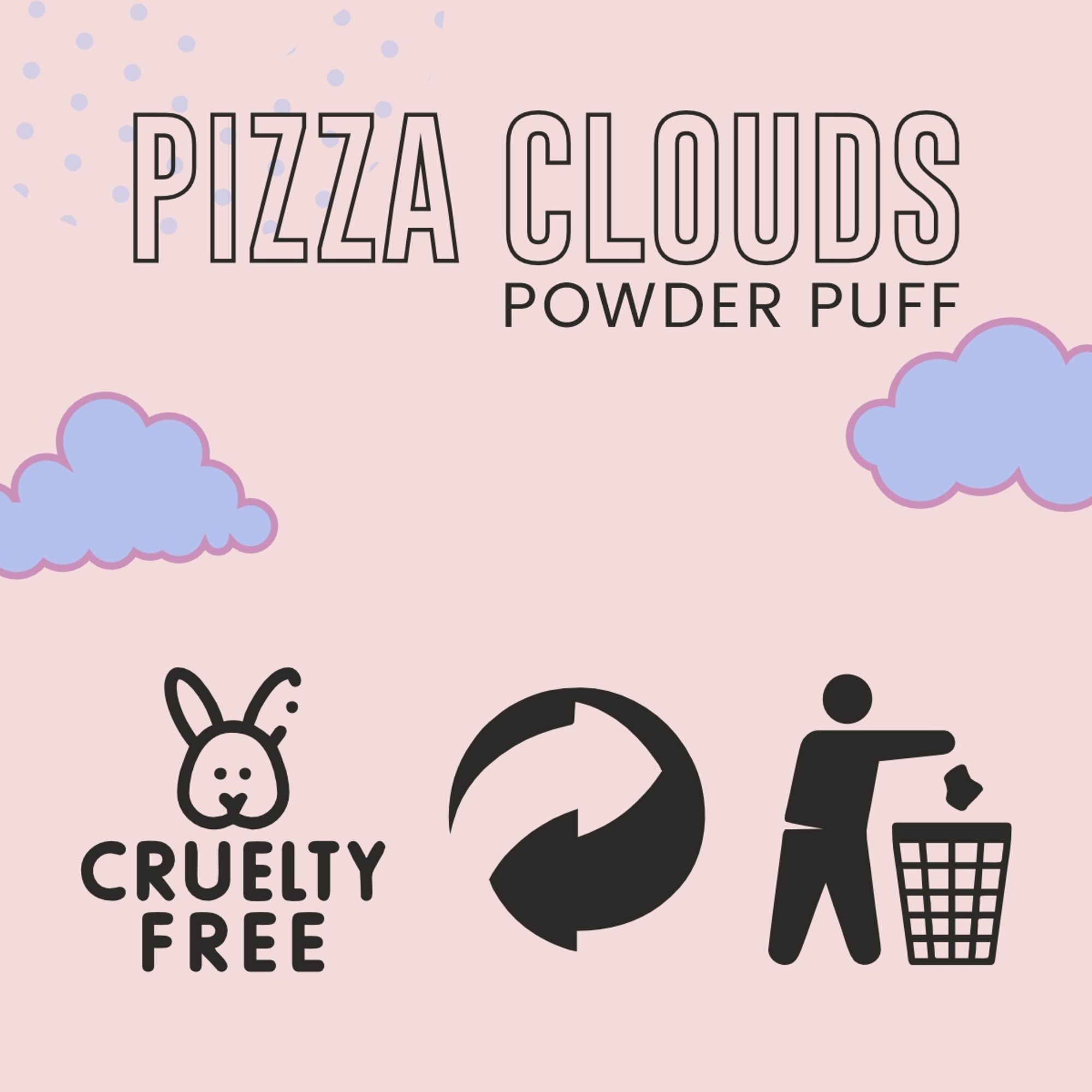 Matt Look Pizza Clouds Powder Beige Puff - Pack Of 2