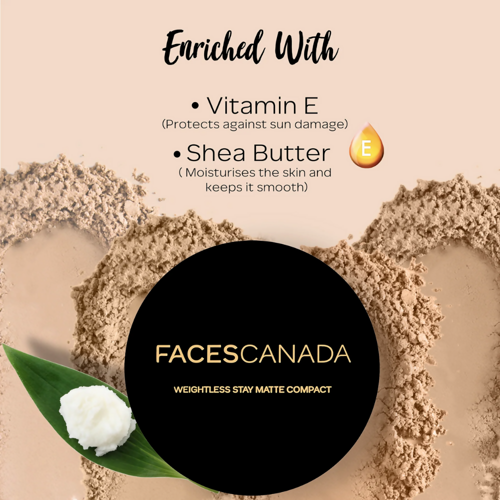 Faces Canada Compact Powder - Face Powder with SPF 20 - Ivory 01