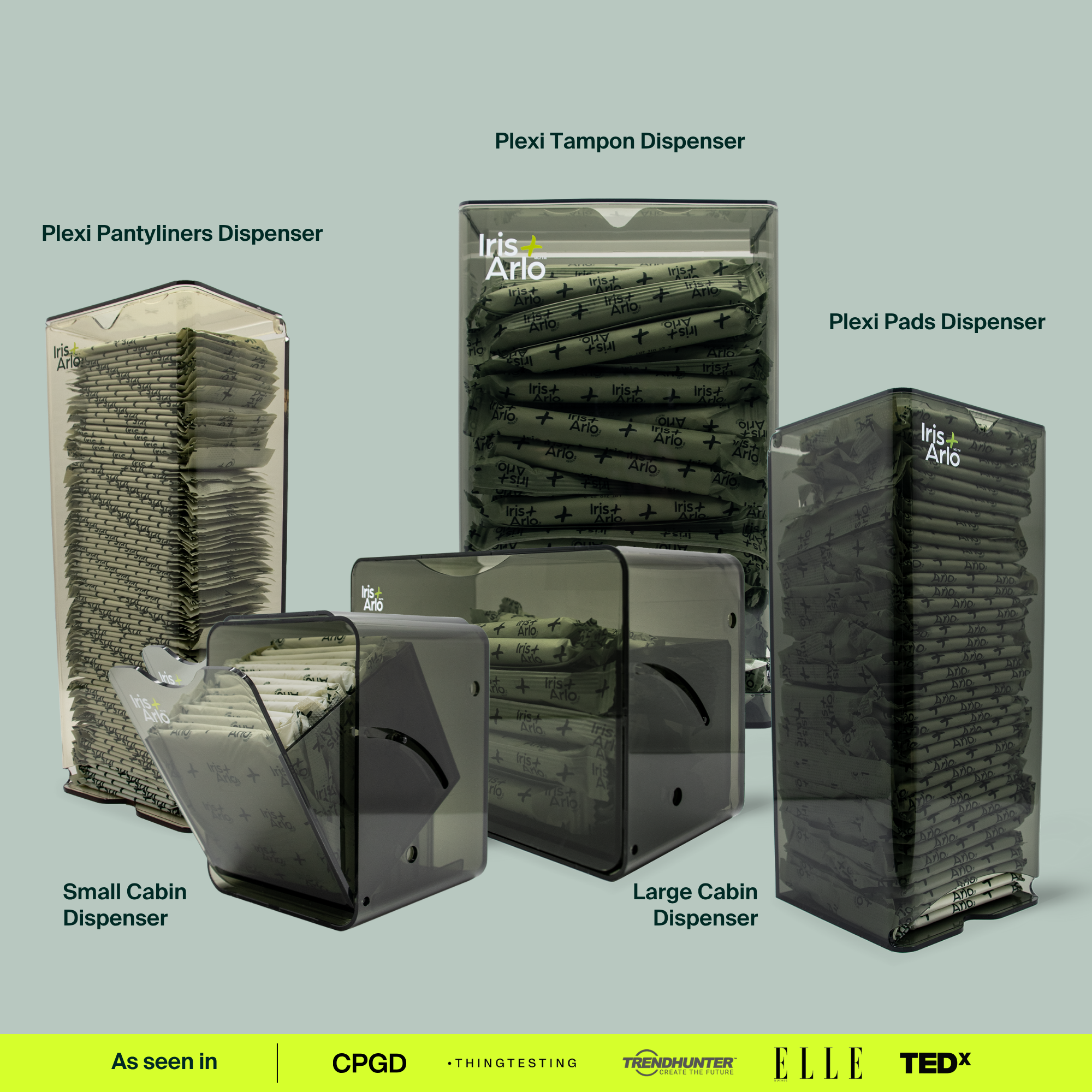 Recycled Plexiglass Cabin Dispenser - Small