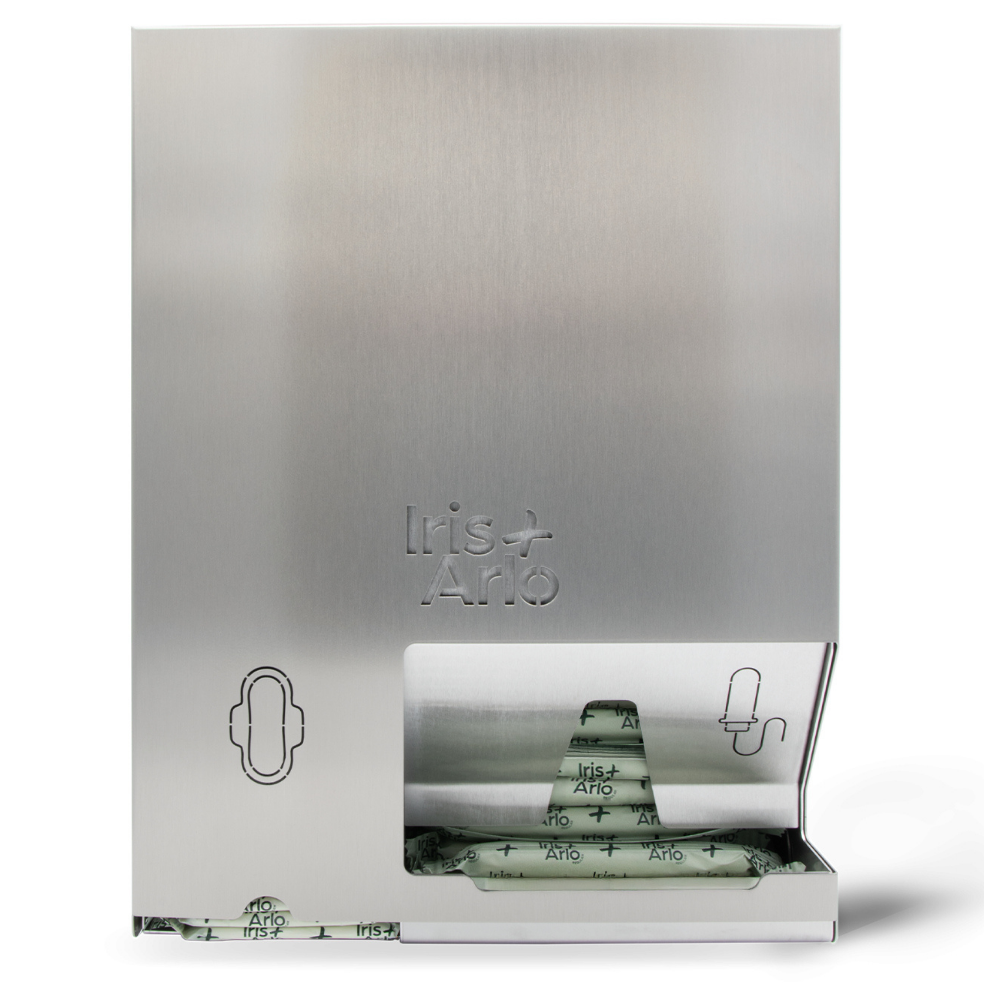 Wall-Mounted Steel Dispenser - Regular Pads & Tampons