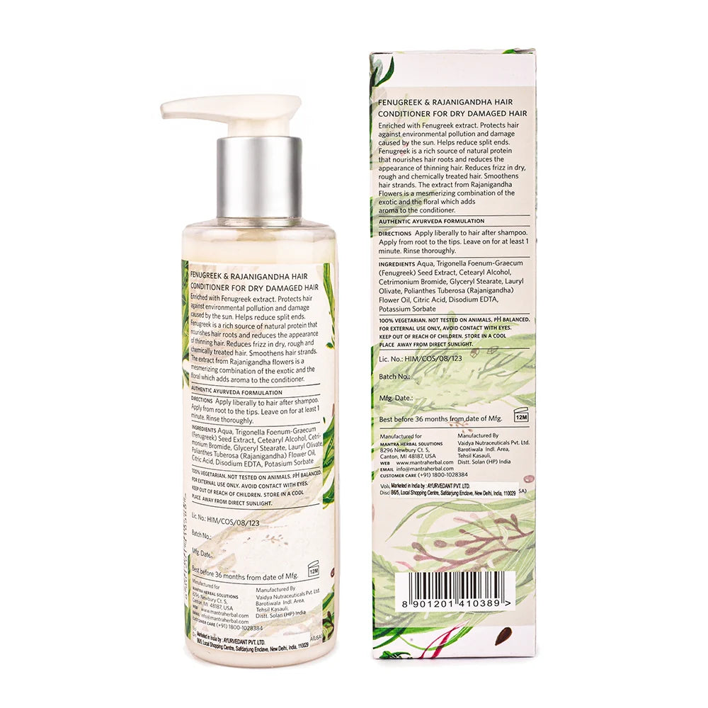 Mantra Fenugreek and Rajanigandha Hair Conditioner for Dry & Damaged Hair