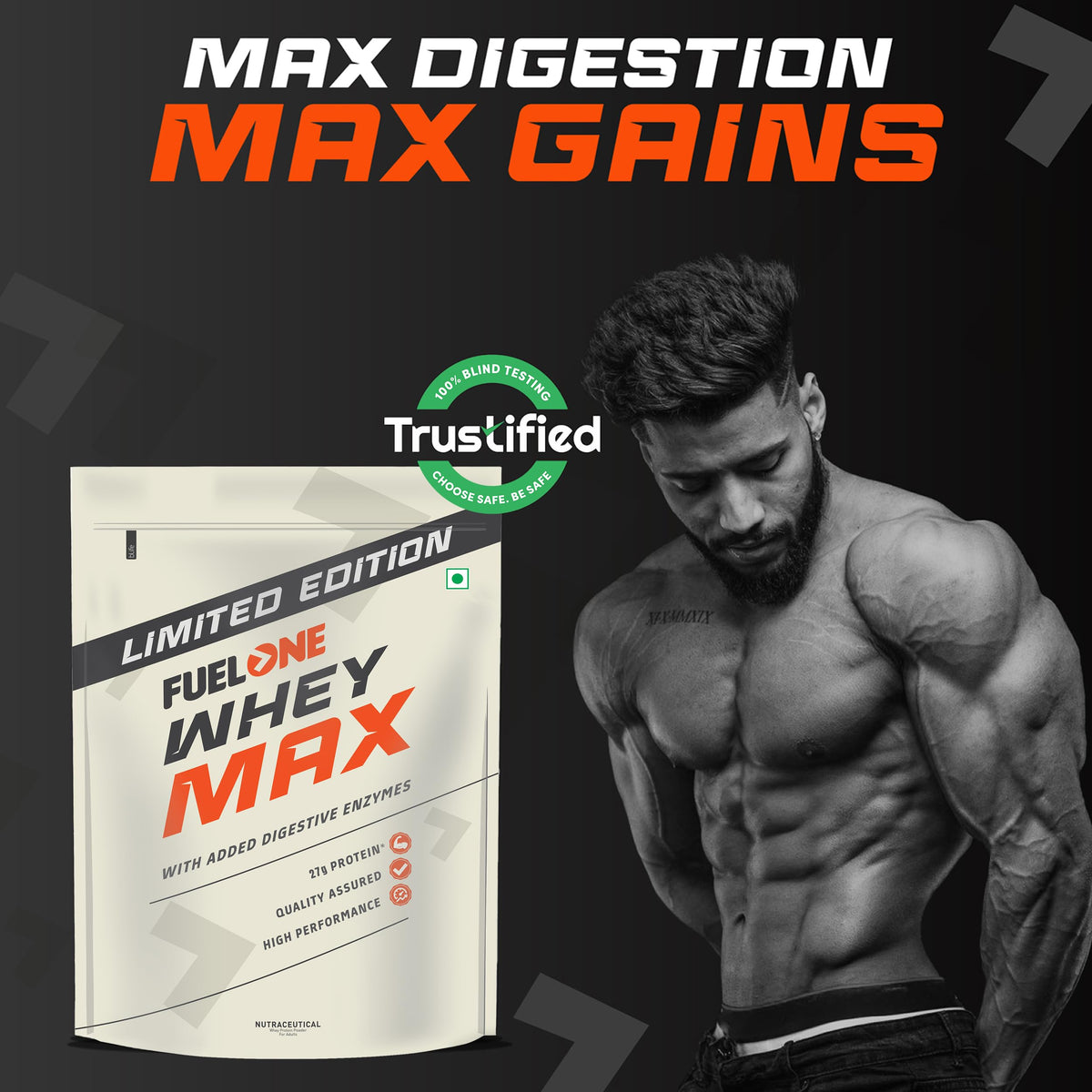 Fuelone Whey Max Protein - Rich Chocolate & Cold Coffee
