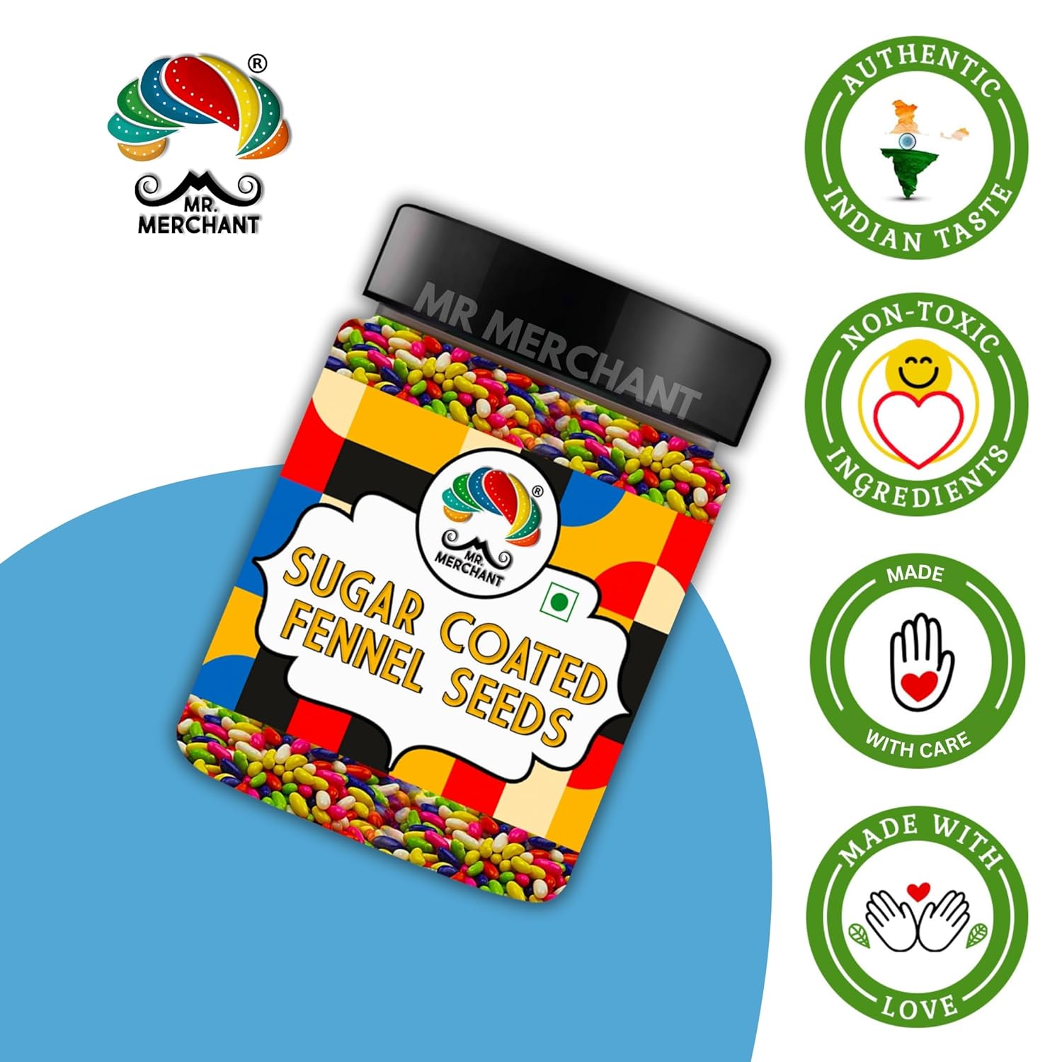 Mr. Merchant Sugar Coated Fennel Seeds, 300g