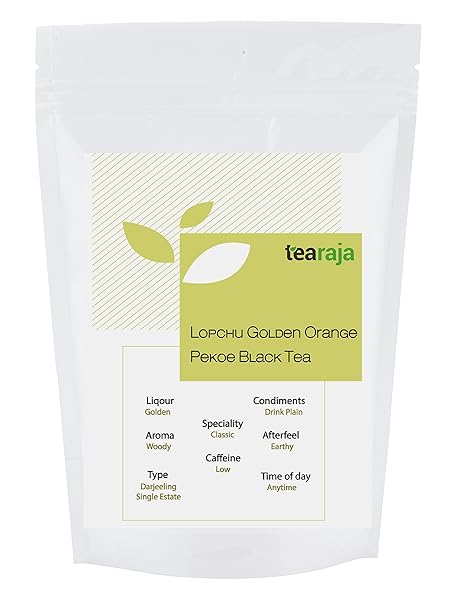 Tearaja Lopchu Golden Orange Pekoe Darjeeling Leaf | Fresh & Pure | Sourced From Lopchu Tea Estate (500Gm)