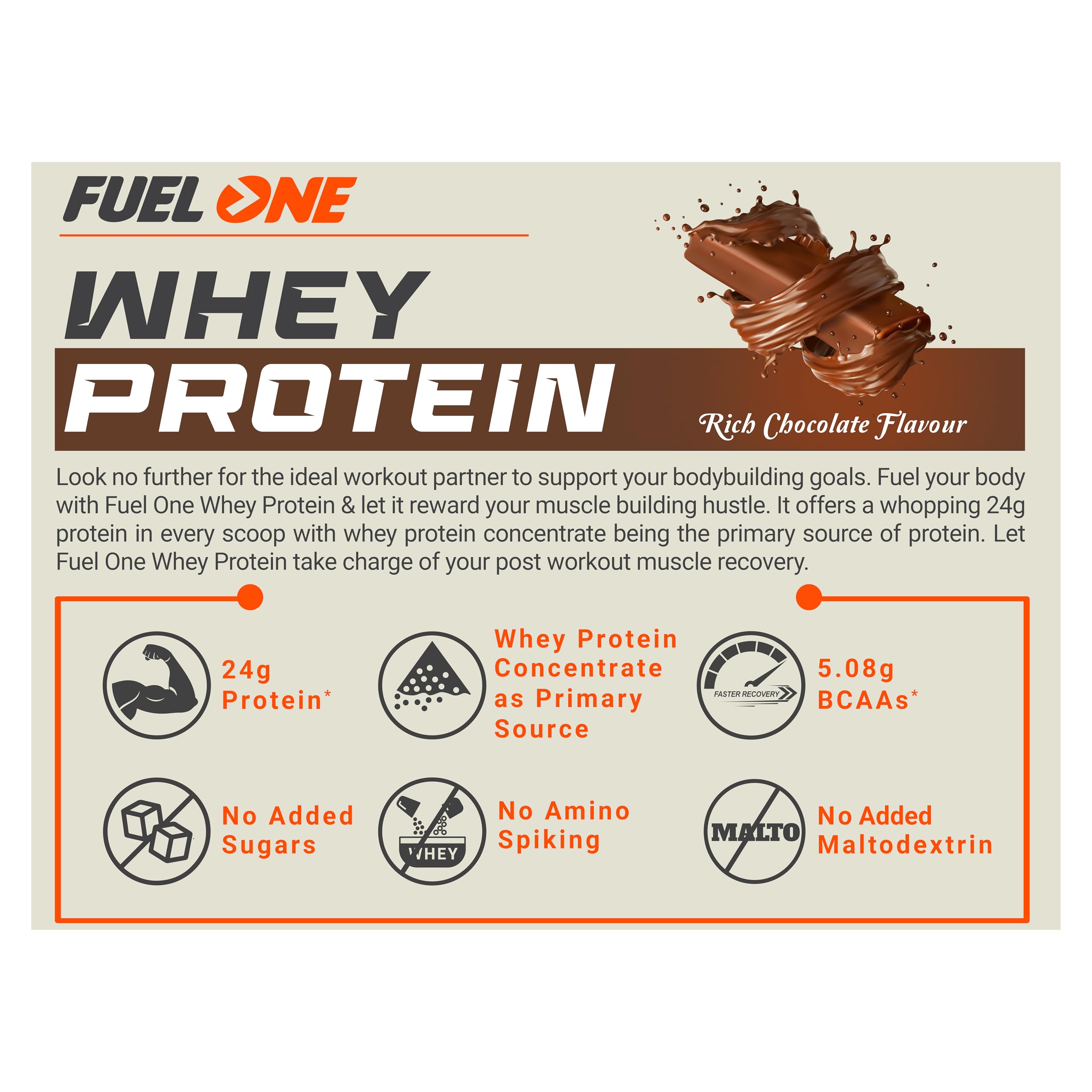 Fuelone Whey Protein - Rich Chocolate