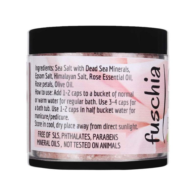 Fuschia Crystal Rose Bath Salt