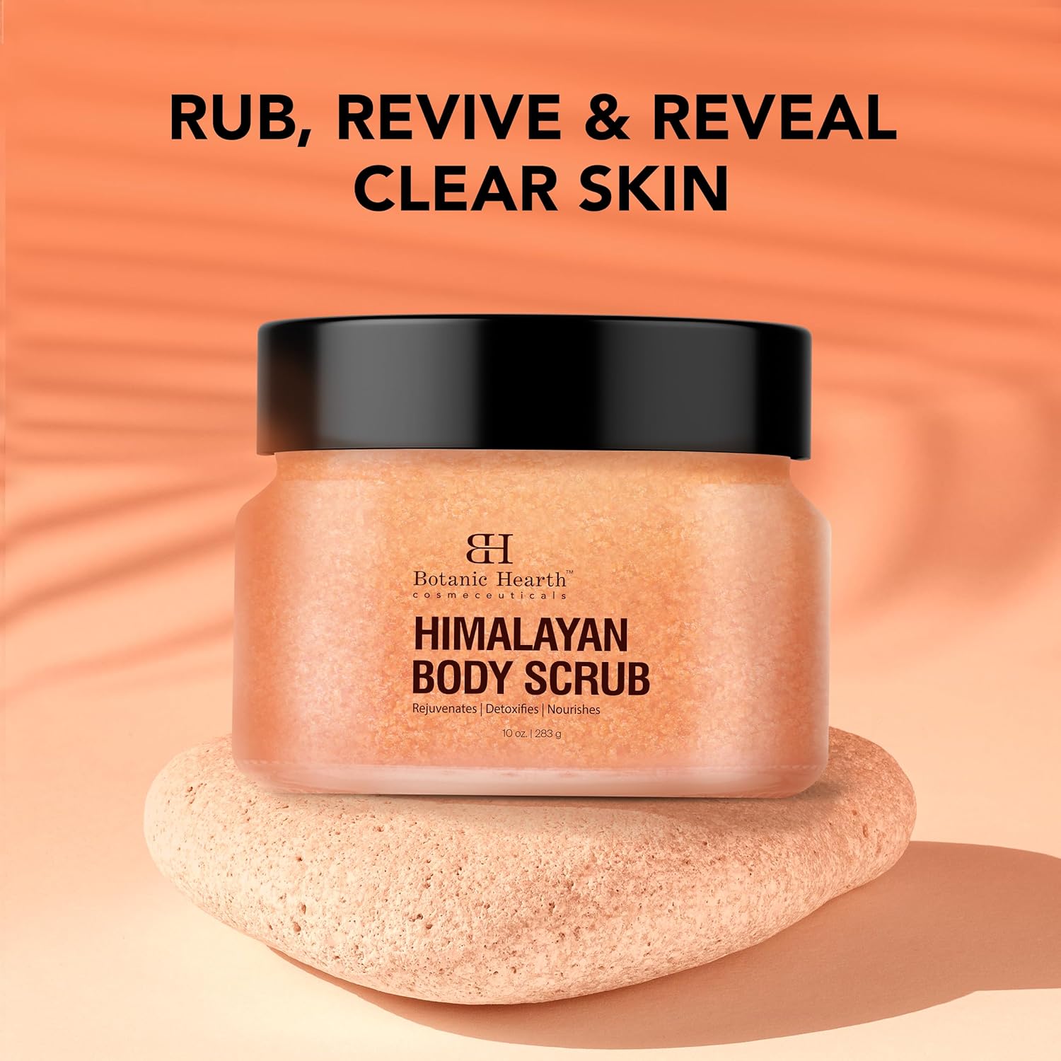 Botanic Hearth Himalayan Body Scrub with Lychee Oil - Natural Exfoliating Body & Face Scrub