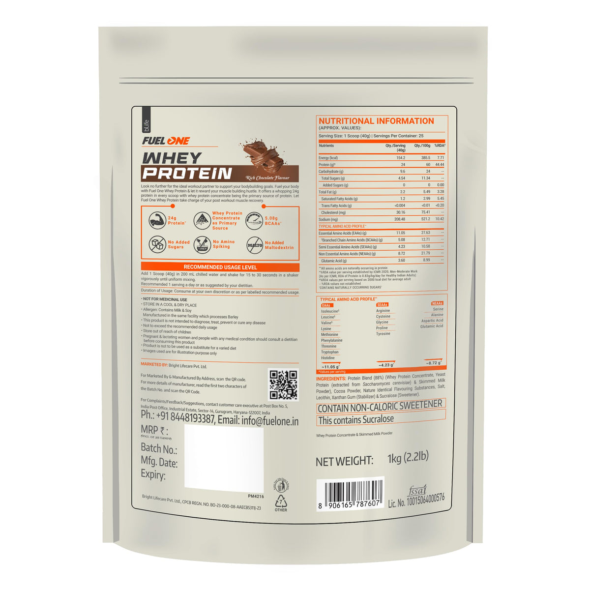 Fuelone Whey Protein - Rich Chocolate