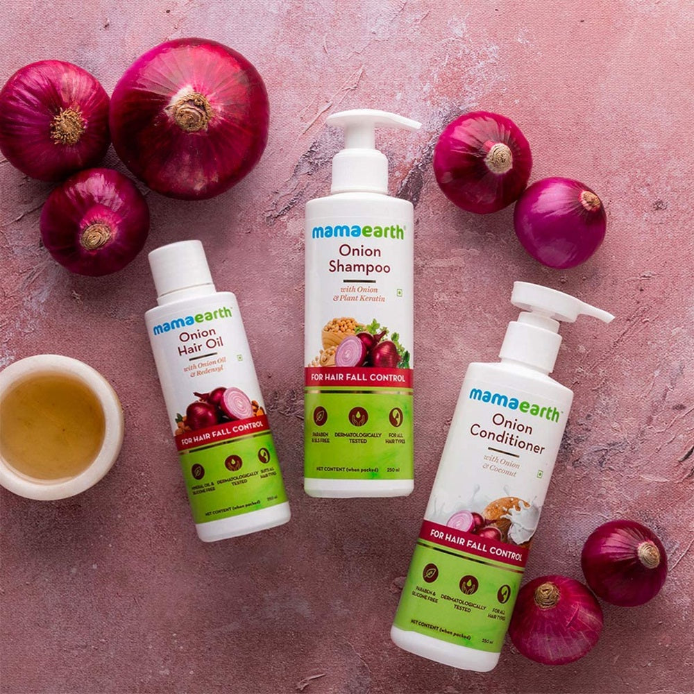 Mamaearth Onion Anti-Hair Fall Spa Kit - Combo Pack