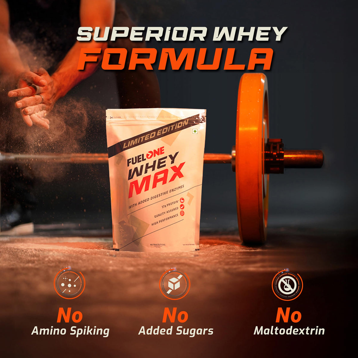Fuelone Whey Max Protein - Rich Chocolate & Cold Coffee
