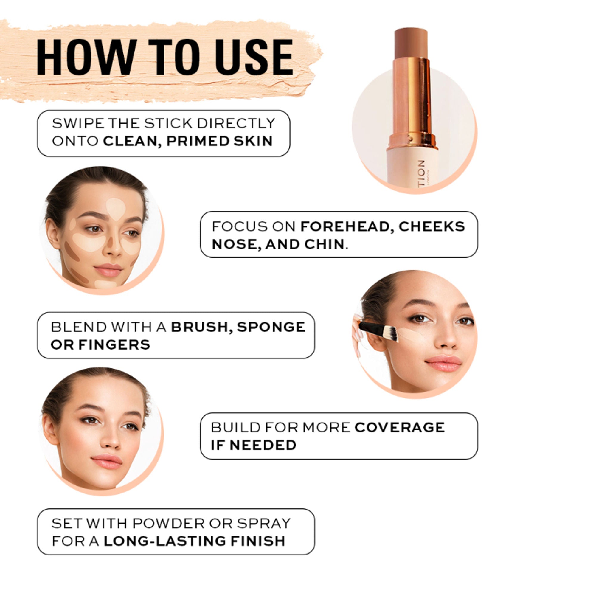 Makeup Revolution Fast Base Stick Foundation - F9