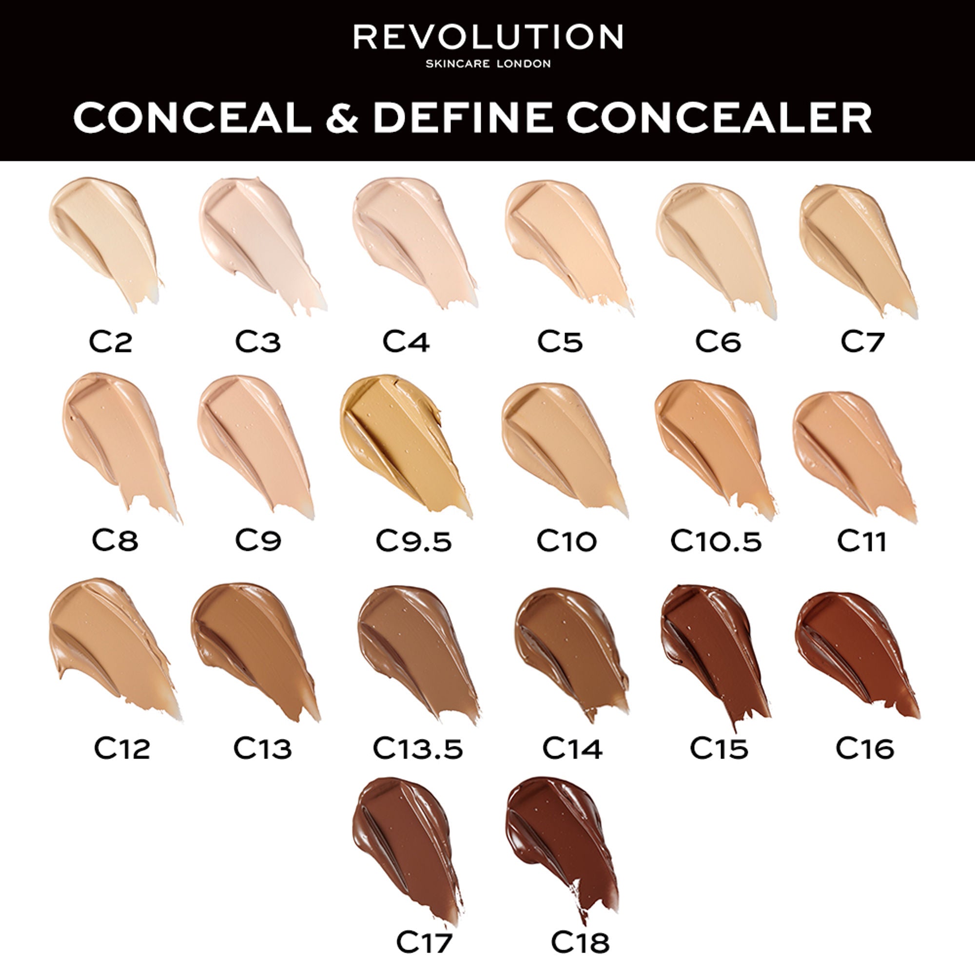 Makeup Revolution Conceal And Define Concealer - C2