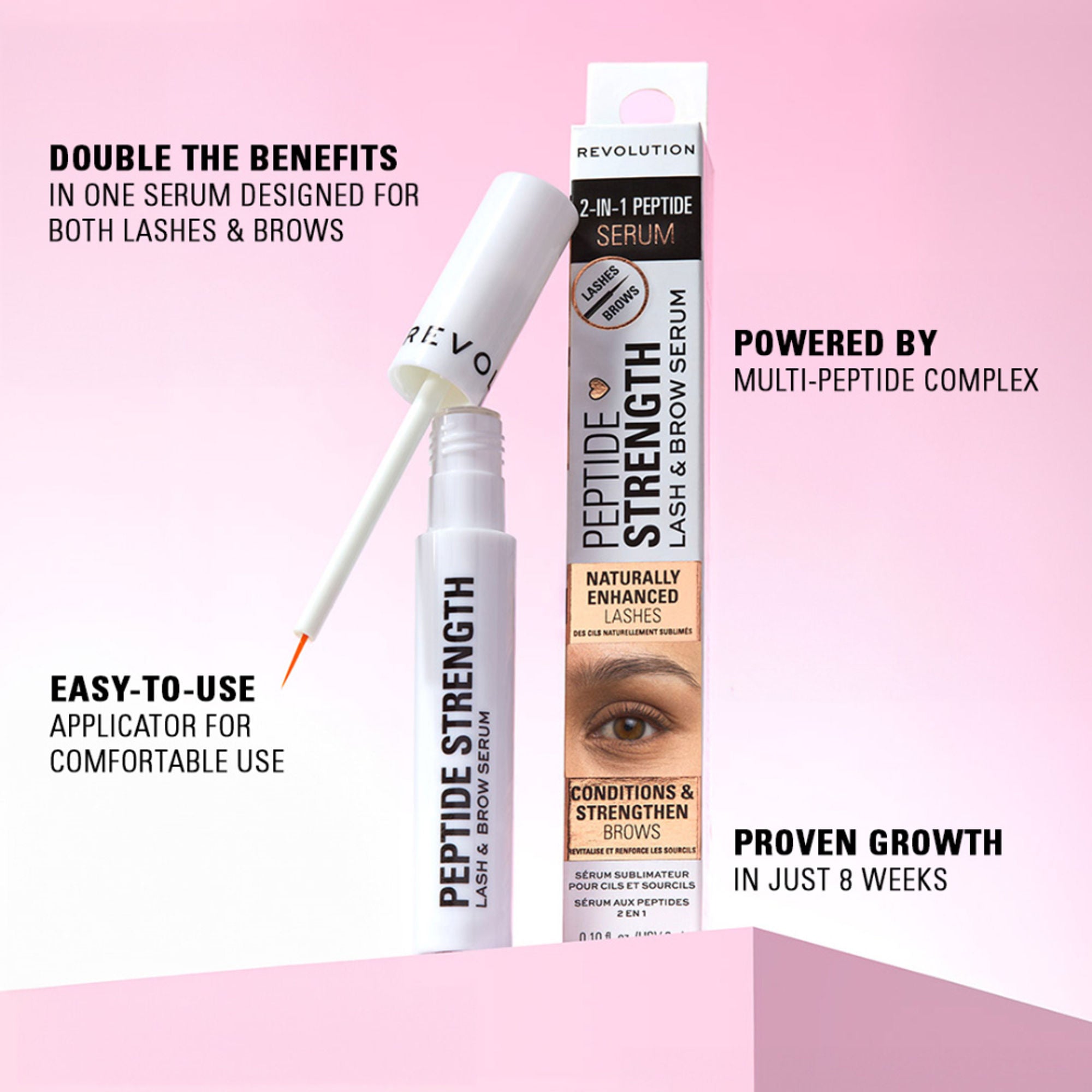 Makeup Revolution Peptide Strength Lash & Brow Serum