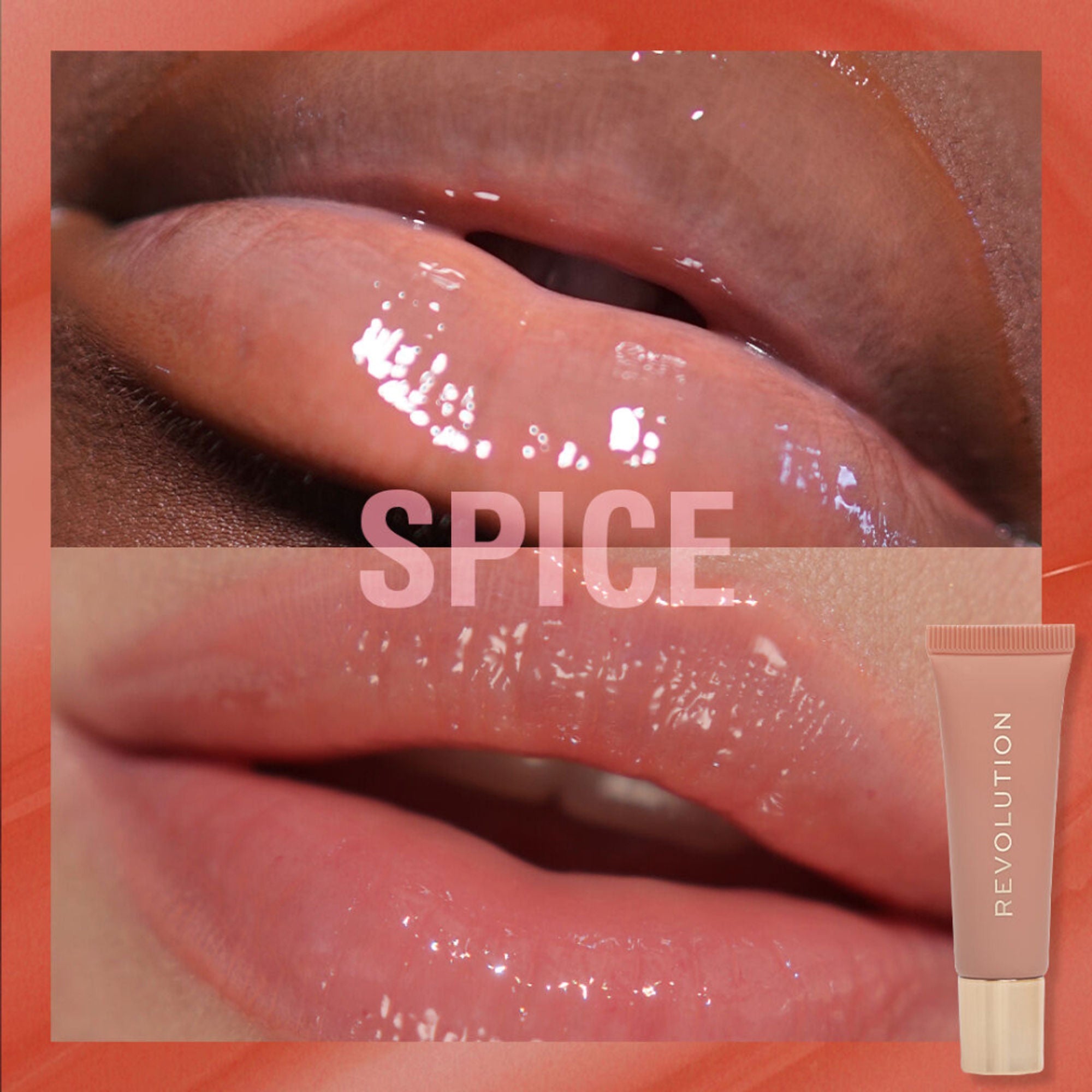 Makeup Revolution Juicy Peptide Lip Balm - Nude Spice