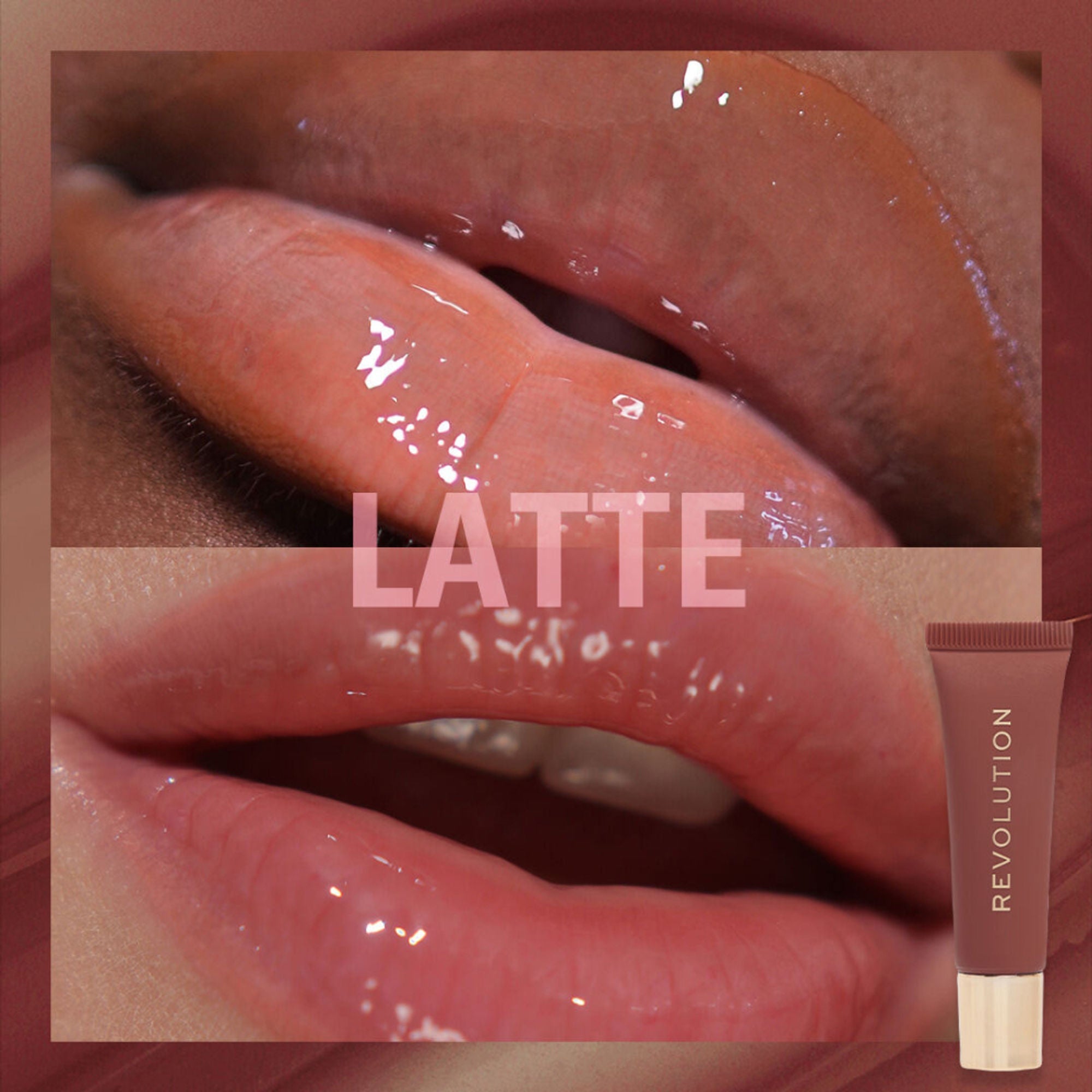 Makeup Revolution Juicy Peptide Lip Balm - Nude Latte