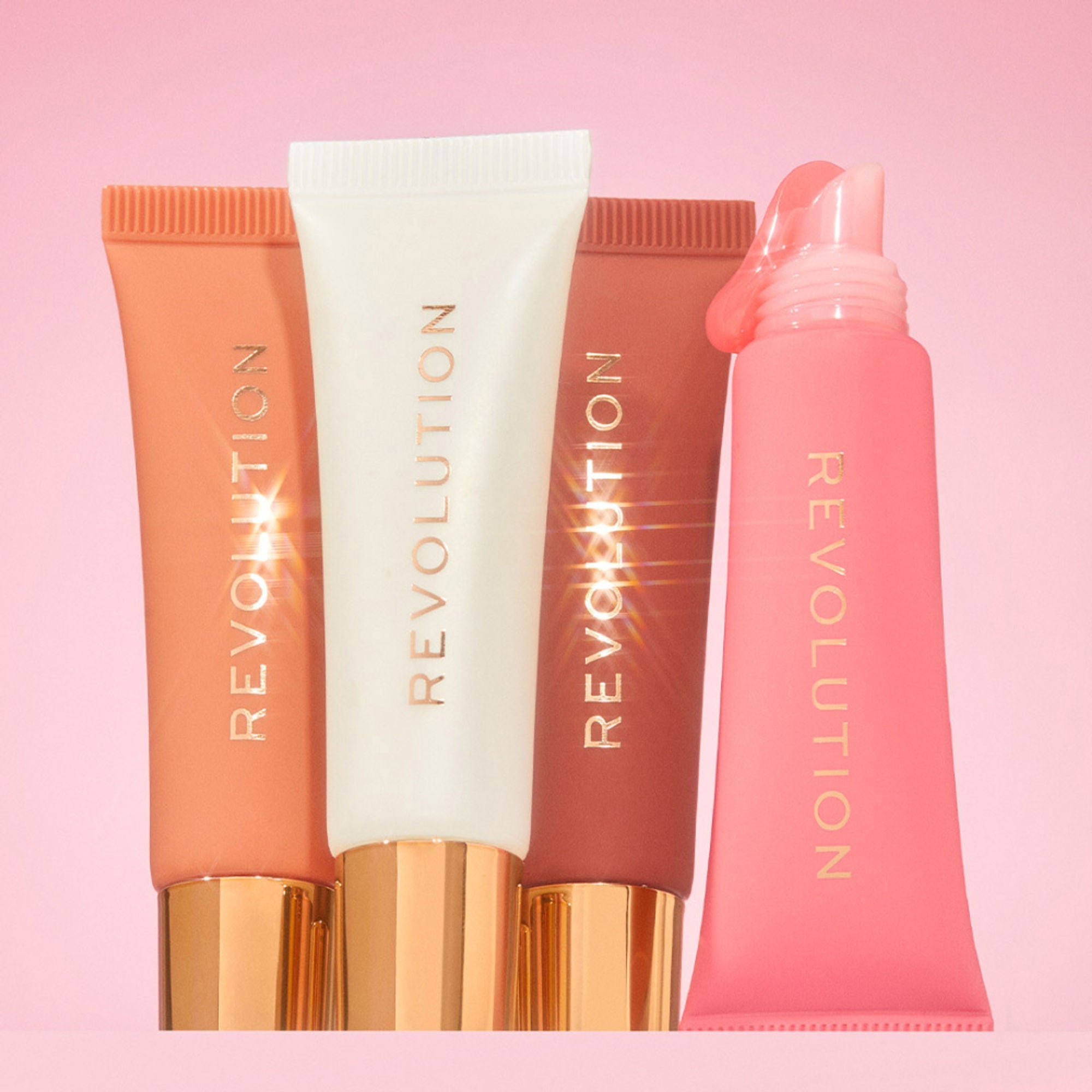 Makeup Revolution Juicy Peptide Lip Balm - Nude Latte