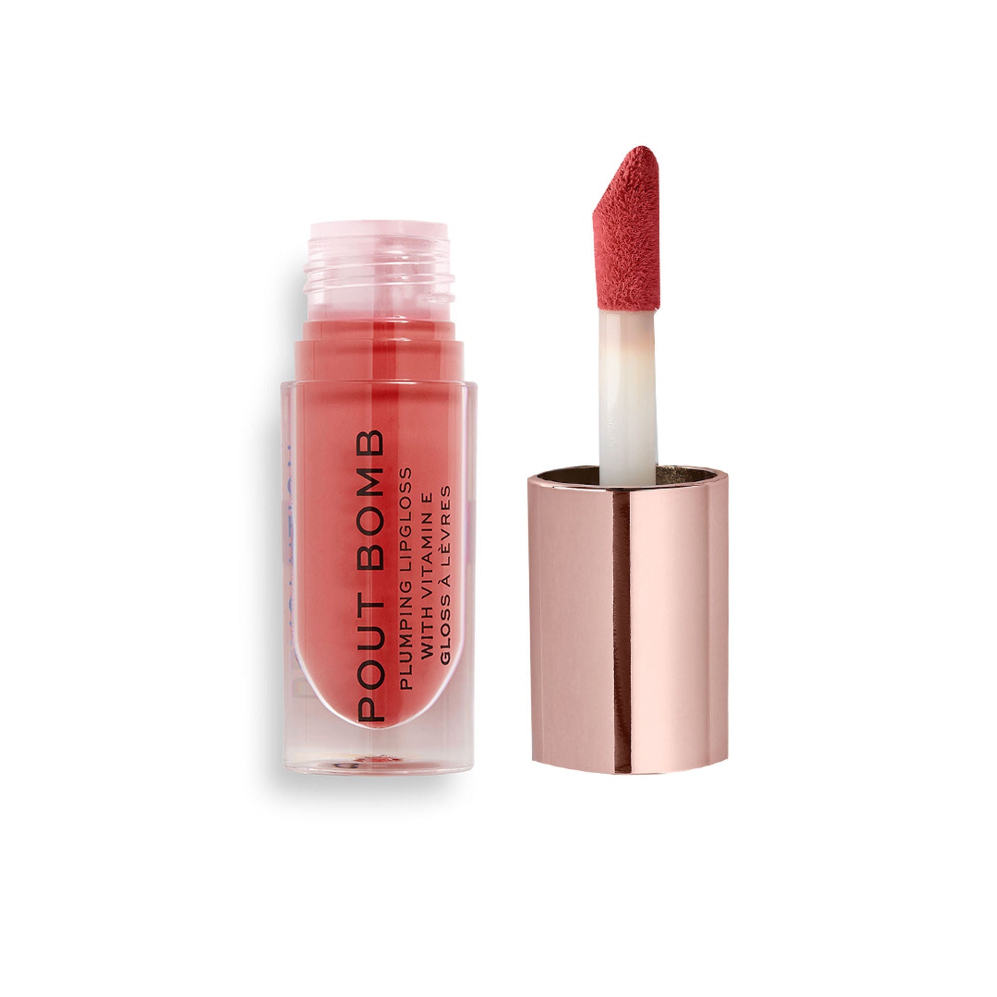 Makeup Revolution Pout Bomb Plumping Gloss - Peachy Coral