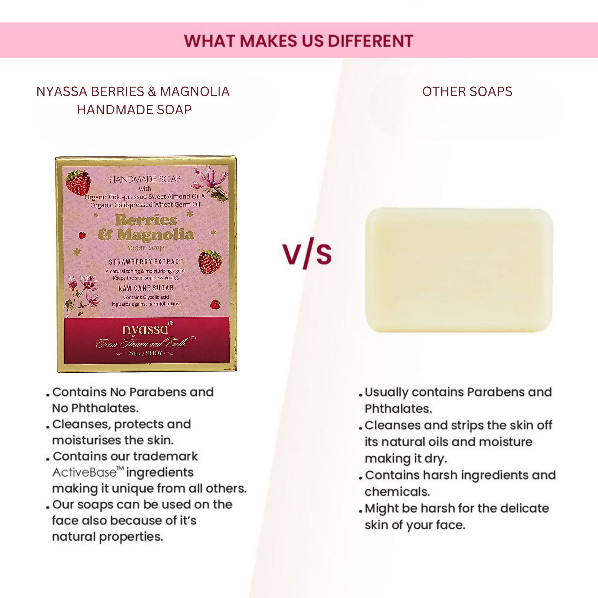 Nyassa Berries & Magnolia Luxurious Handmade Soap