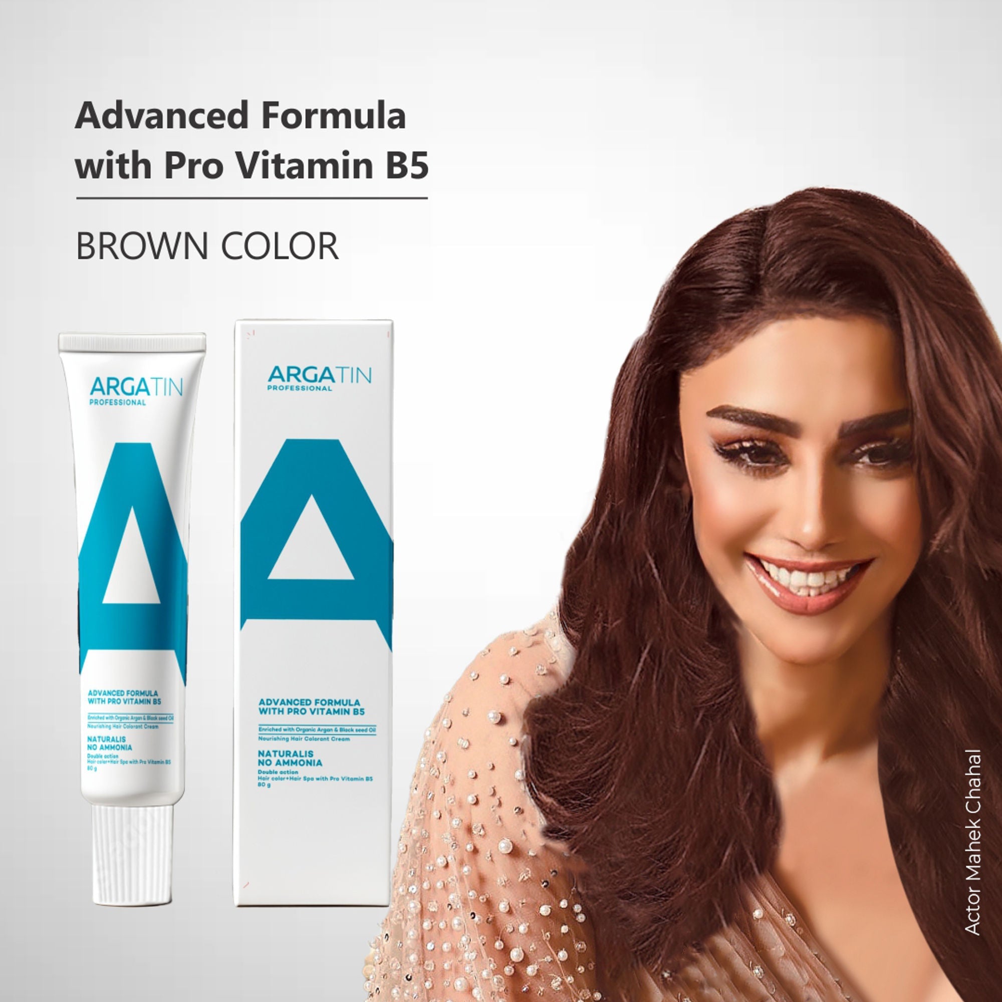 Argatin Naturalis Hair Color Cream With Black Seed Oil & Argan Oil - 4 Brown