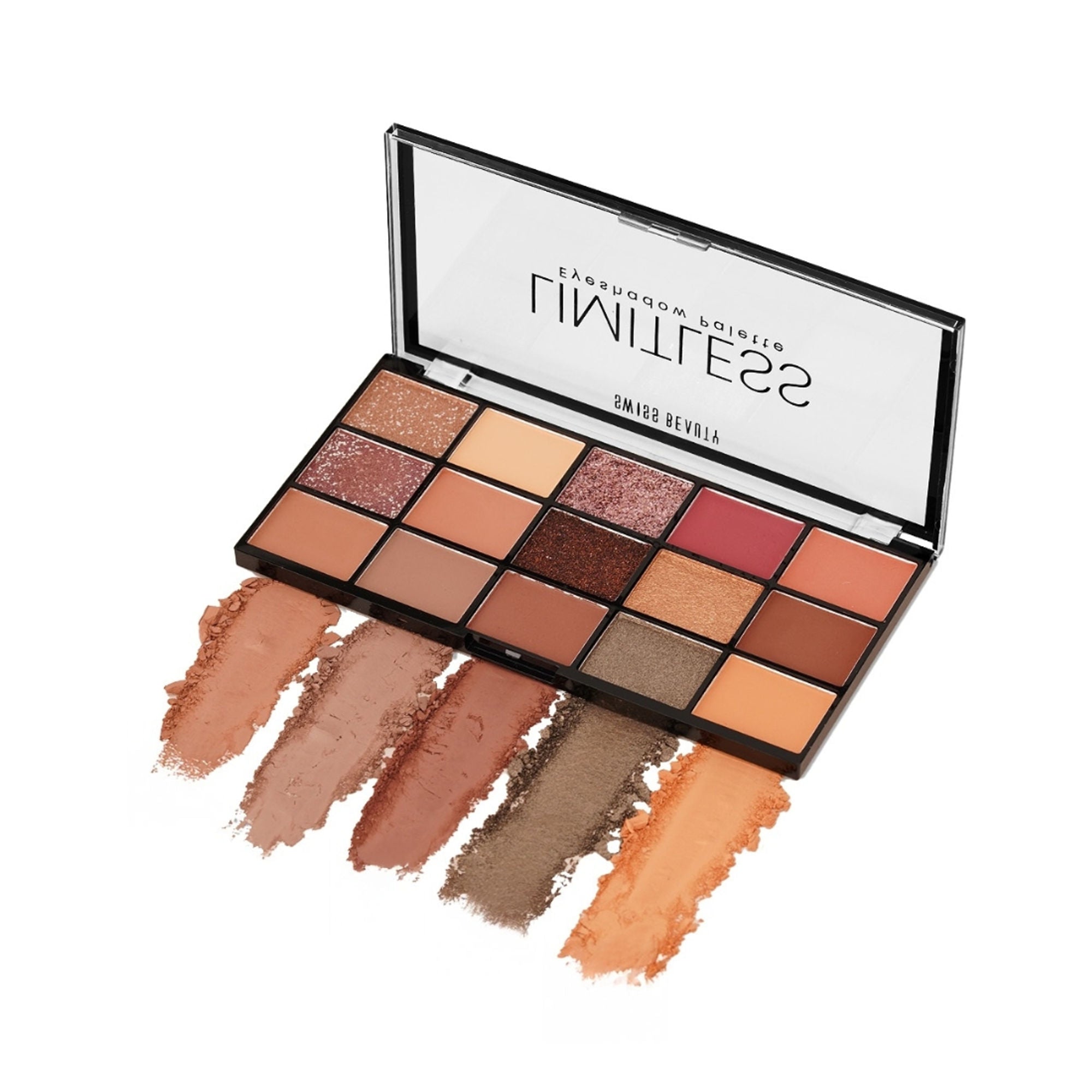 Swiss Beauty Limitless Eyeshadow Palette - Mattes, Shimmers & Metallics - 01 Stargaze