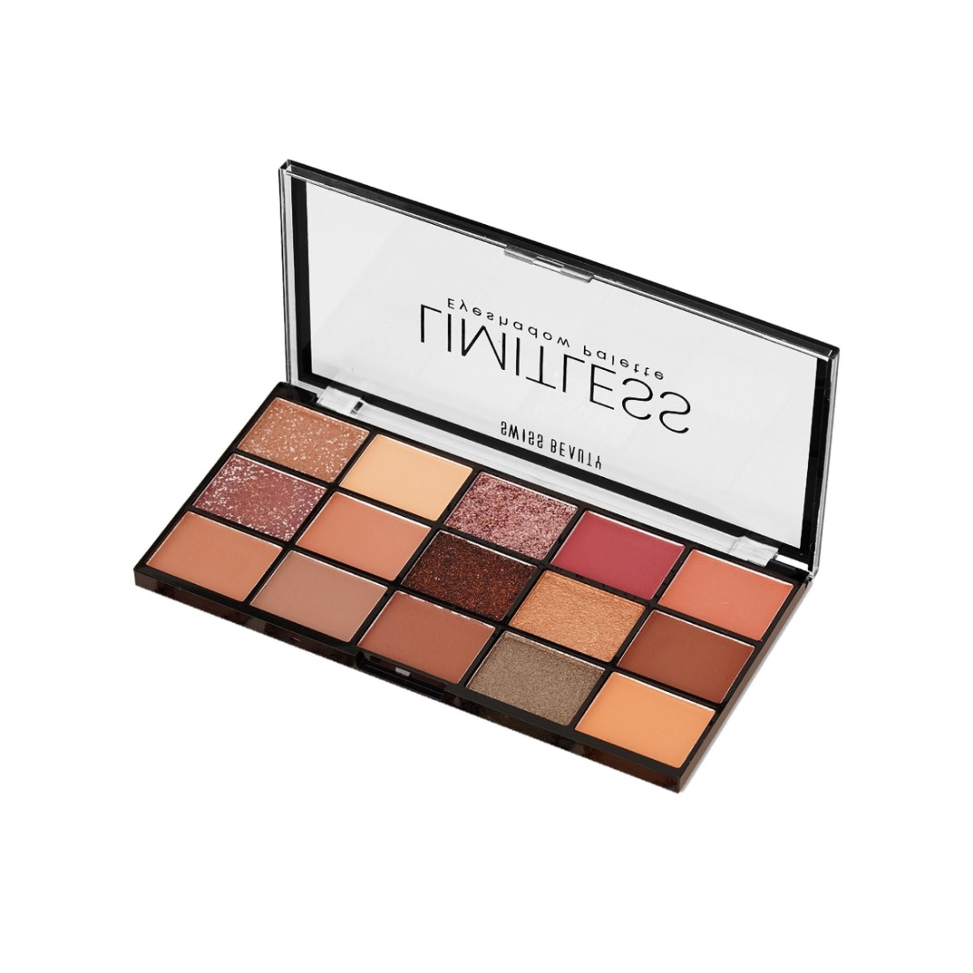 Swiss Beauty Limitless Eyeshadow Palette - Mattes, Shimmers & Metallics - 01 Stargaze