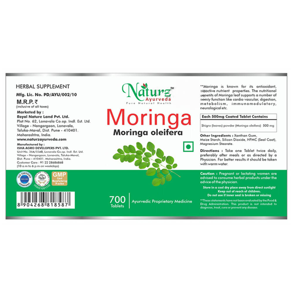 Naturz Ayurveda Moringa Tablets