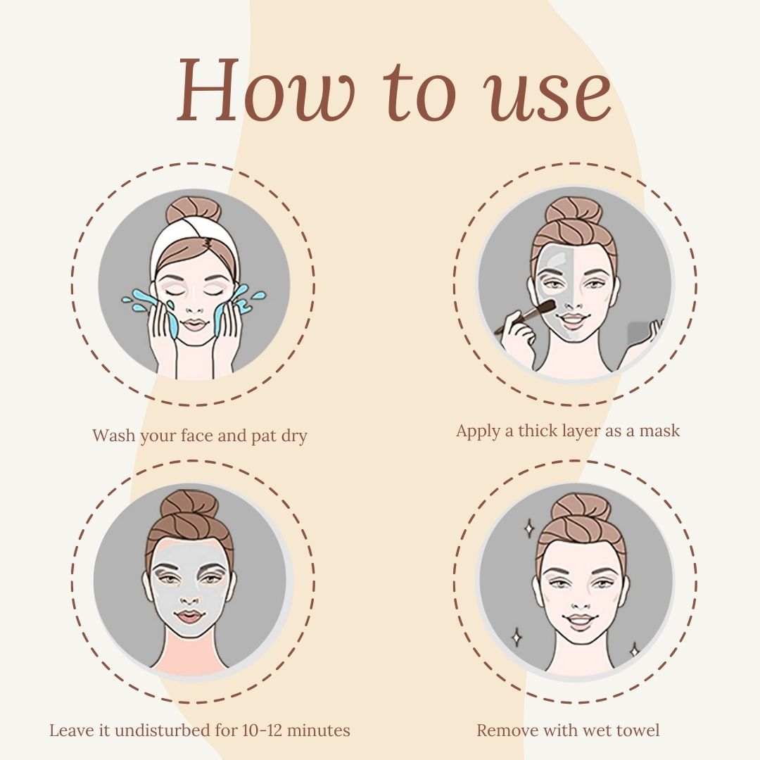 Samisha Ubtan Alum Face Pack With Rose – For Skin Tightening & Tan Removal